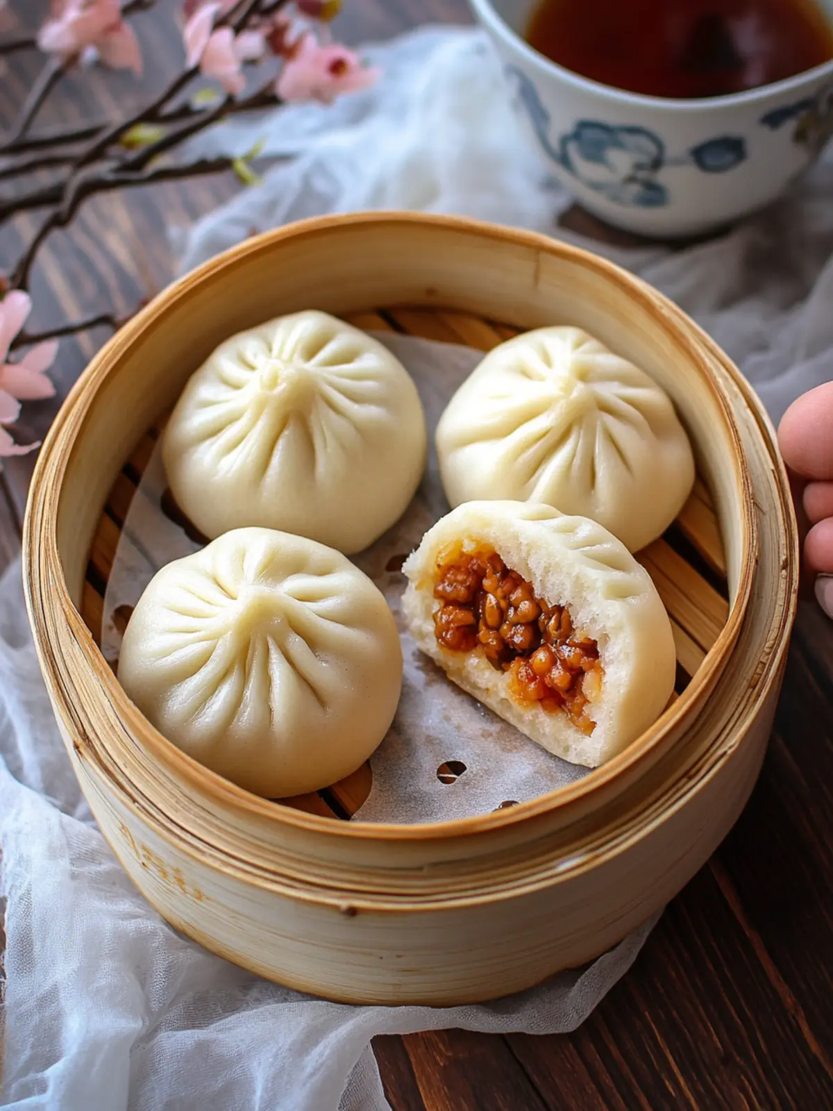Delightful Steamed Buns (Baozi) - Easy Finger Food for New Year 2 Steamed Buns (Baozi)- Easy Chinese New Year finger food