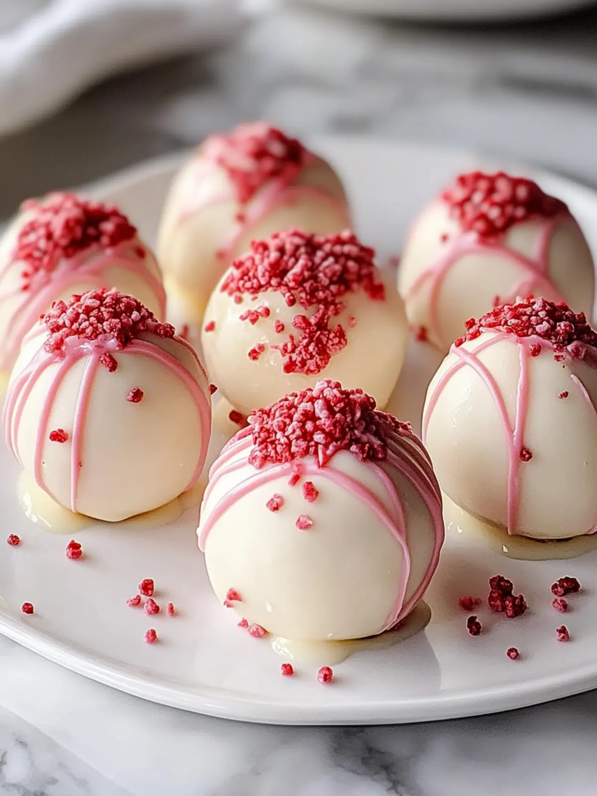 Strawberry Cheesecake Truffle Balls