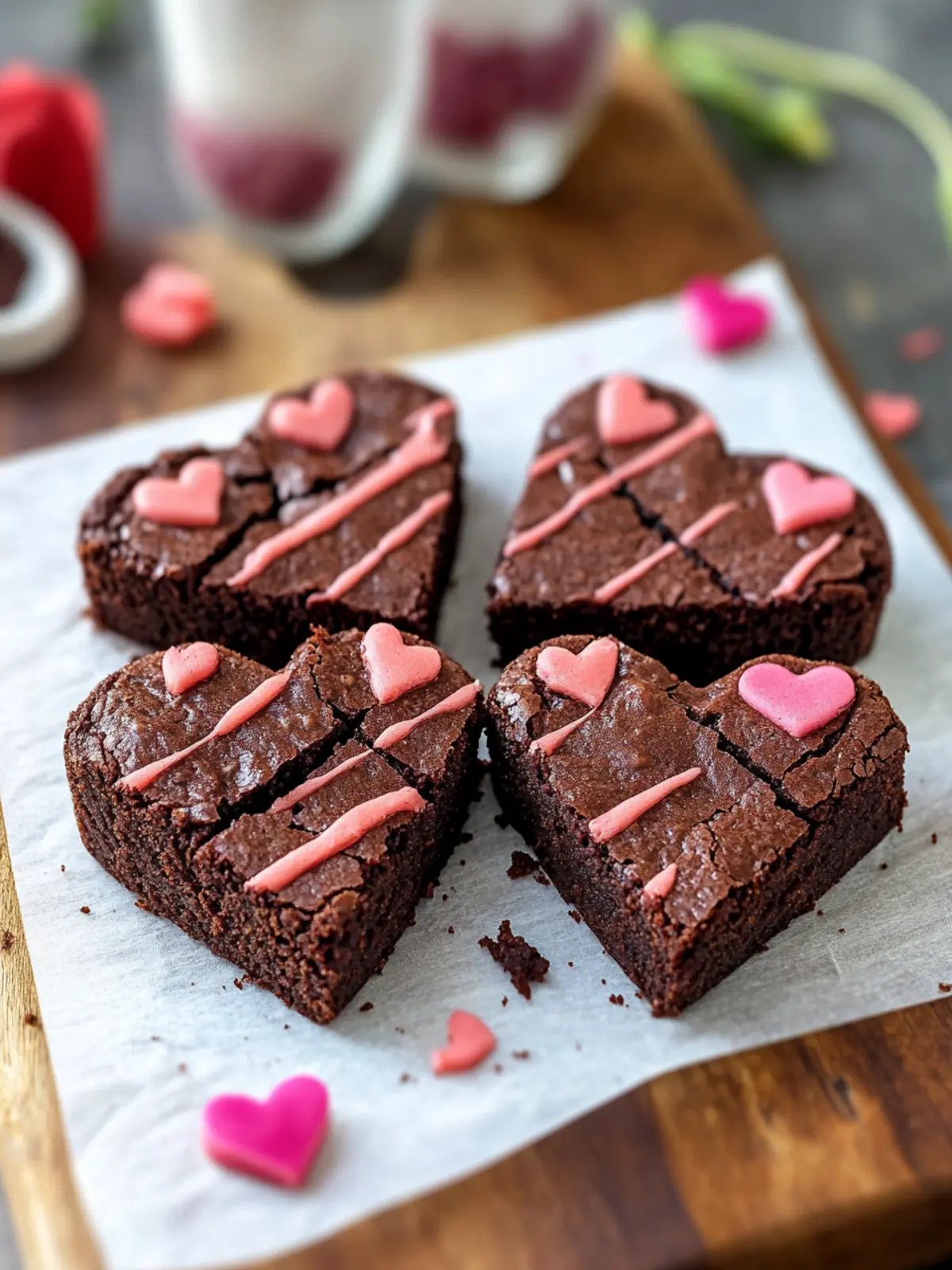 Heart Shaped Brownies Recipe