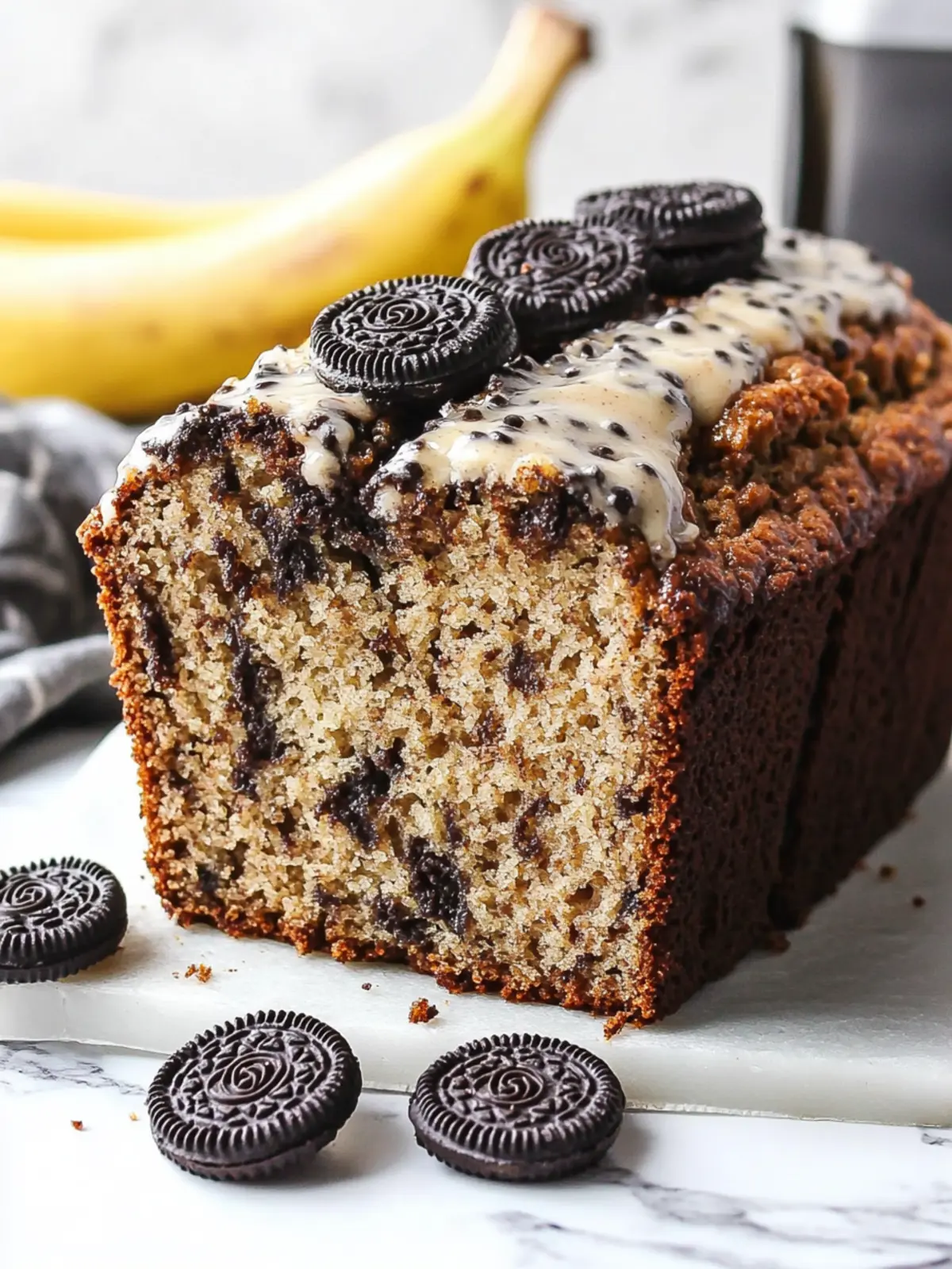 Oreo Banana Bread