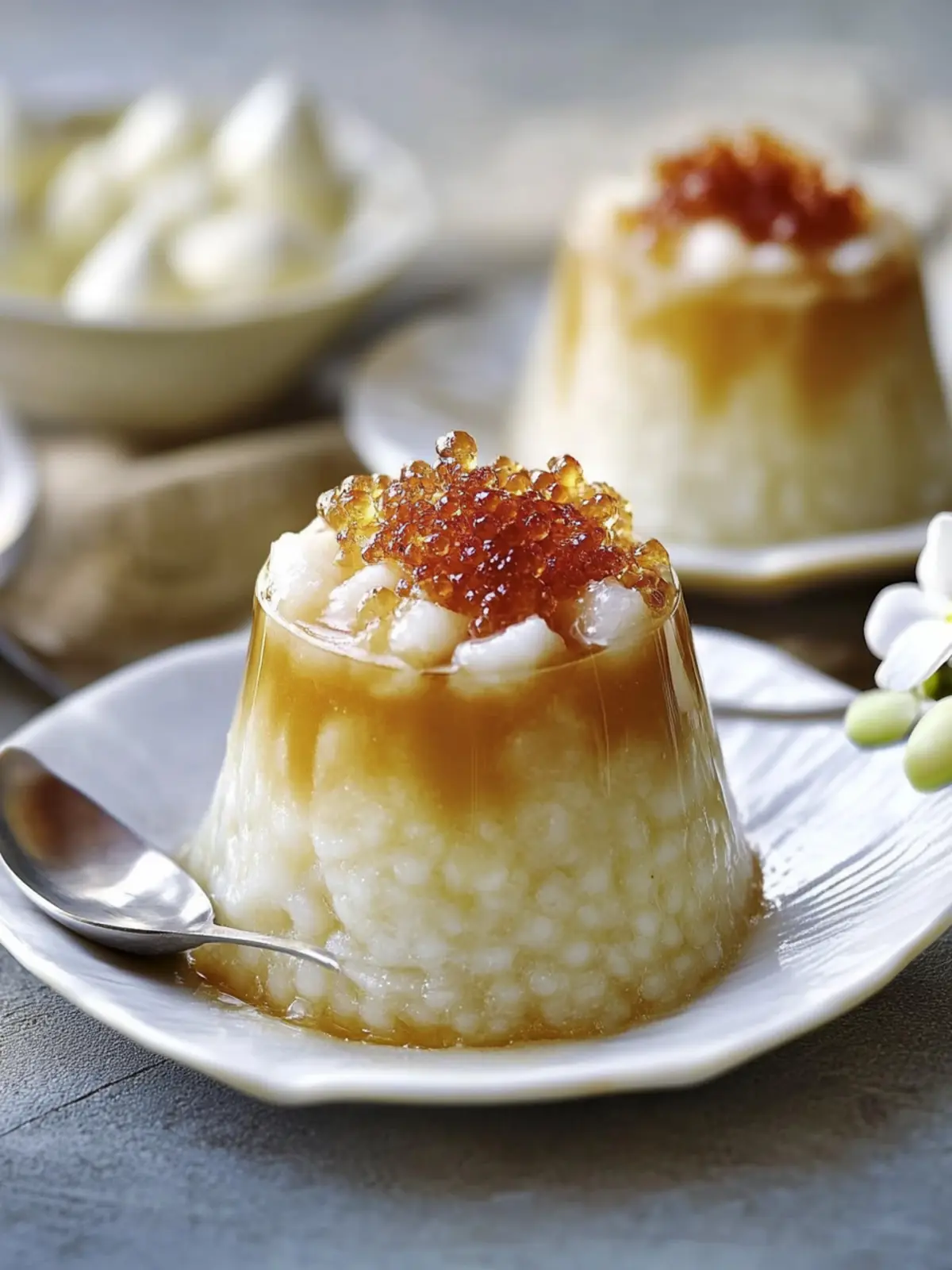 Palm Sugar Sago Pudding: A Festive Lunar New Year Treat 3 Palm sugar sago pudding- Lunar New Year desserts