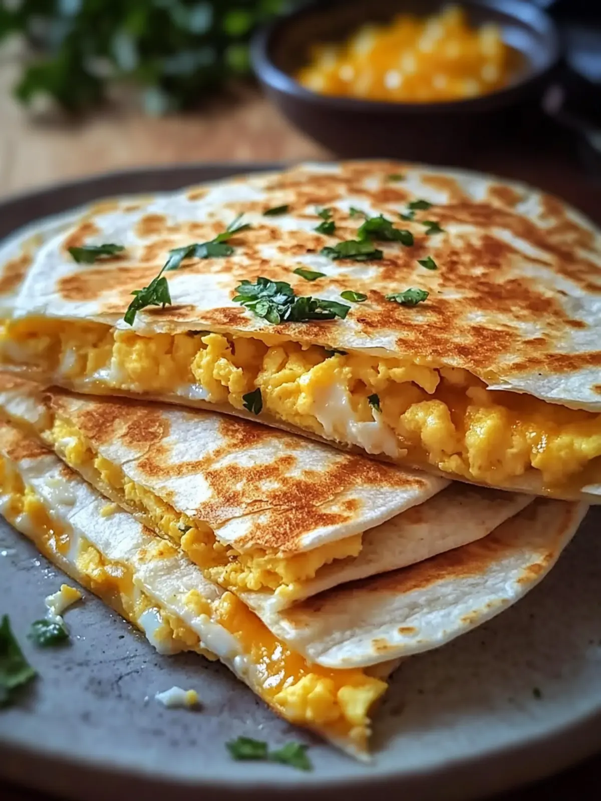 Cheddar Egg Quesadilla Recipe