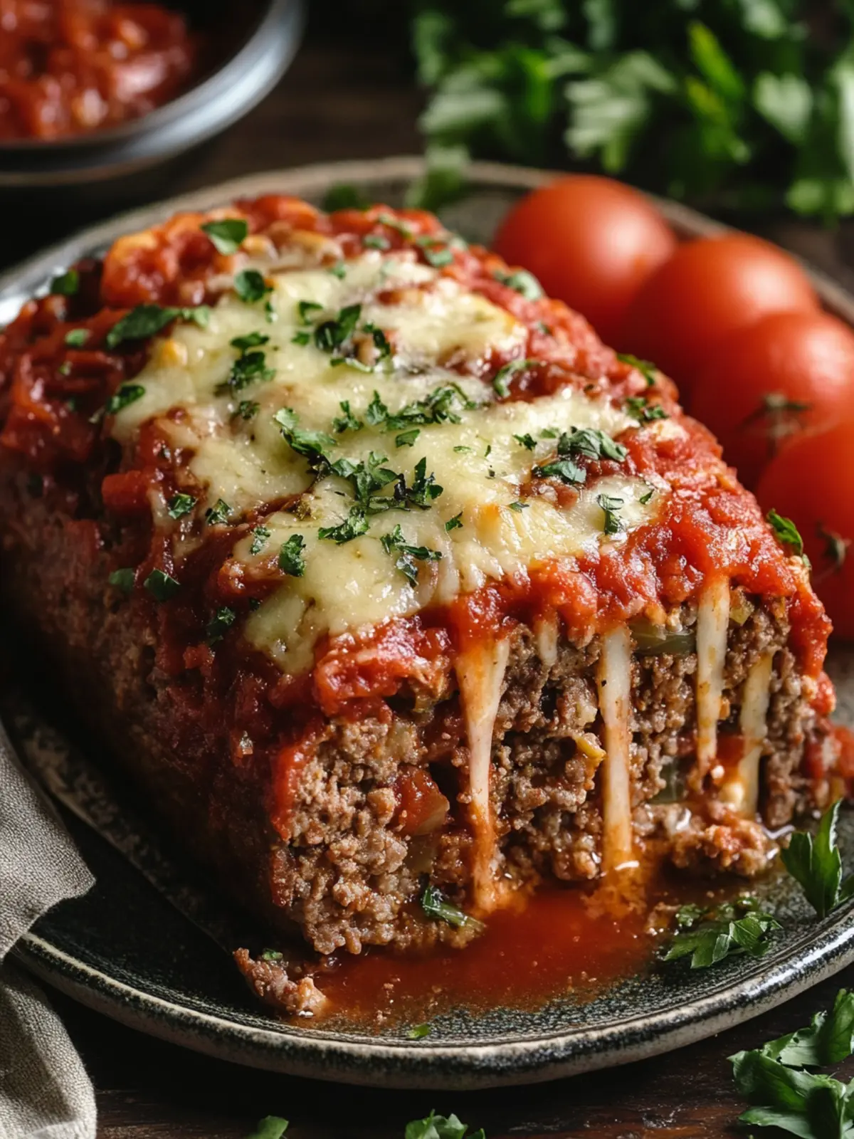 Stuffed Italian Meatloaf