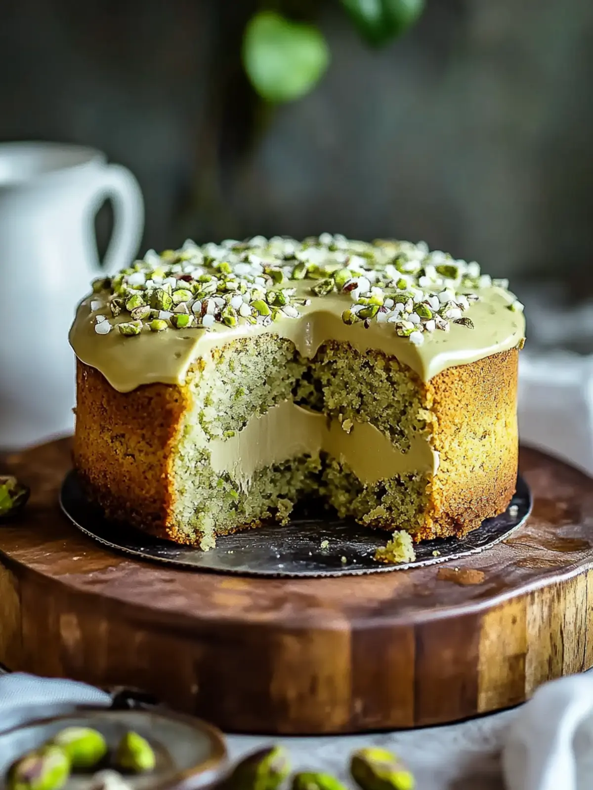 Delight in A Lush and Flavorful Irresistible Vegan Pistachio Cake 2 A Lush and Flavorful Irresistible Vegan Pistachio Coffee Cake