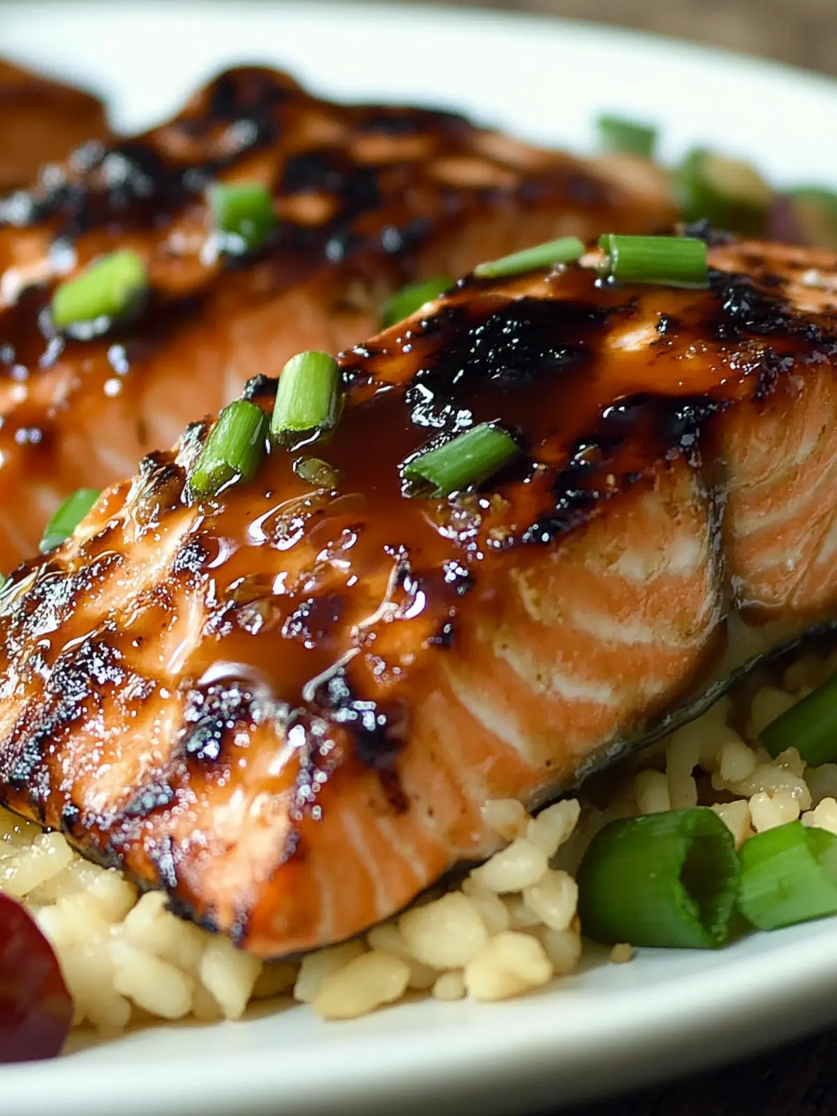 Hoisin-Glazed Salmon-  Lunar New year Dinner Recipe