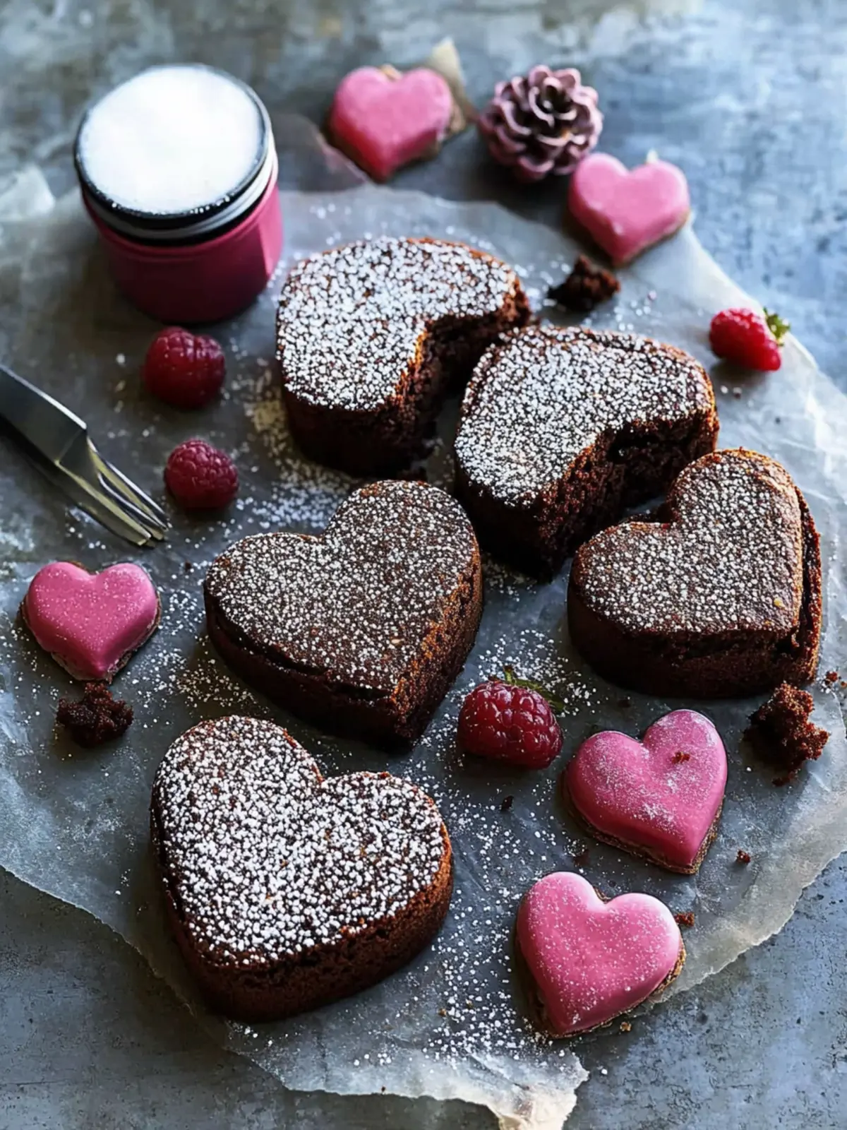 Heart Shaped Brownies