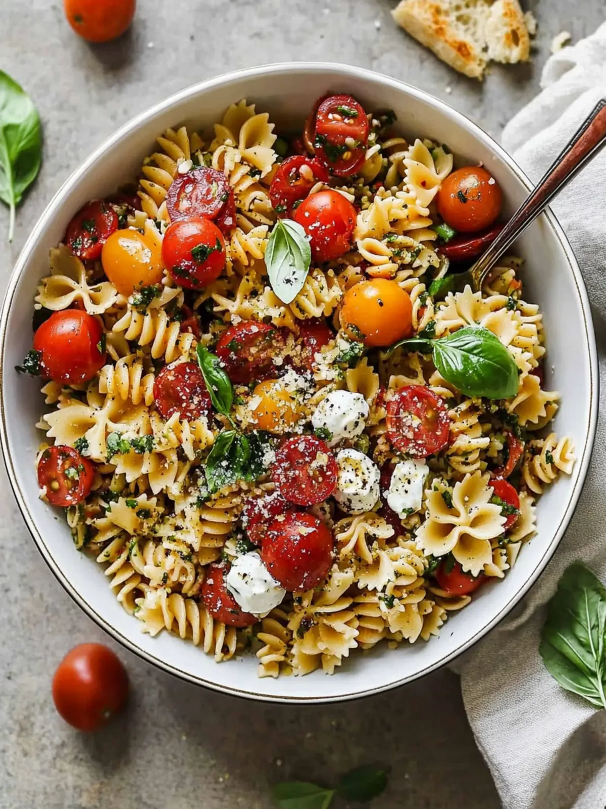 Bruschetta Pasta Salad That Will Brighten Your Summer Meals 2 Bruschetta Pasta Salad