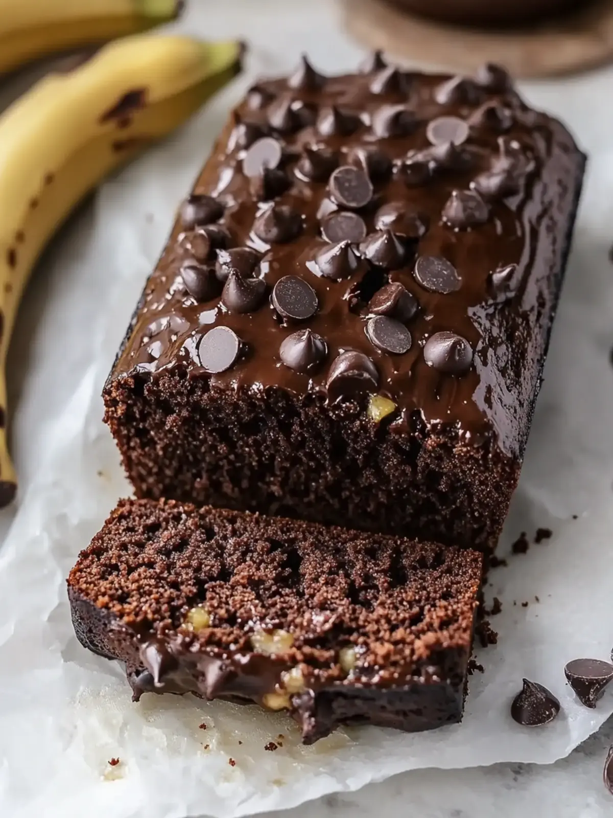 Decadent Chocolate Banana Bread That's Gluten-Free and Easy 4 Chocolate Banana Bread