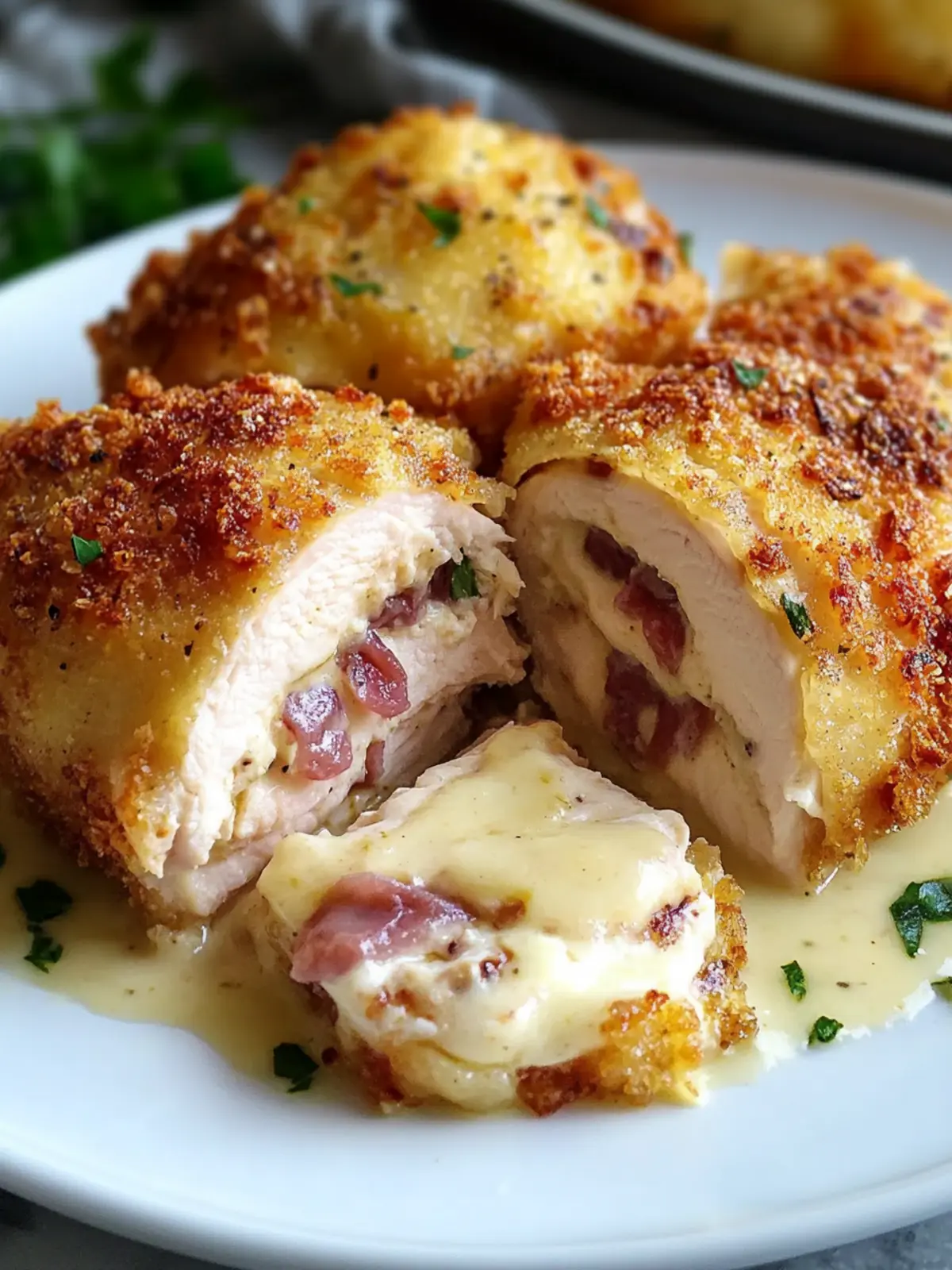 Creamy Chicken Cordon Bleu