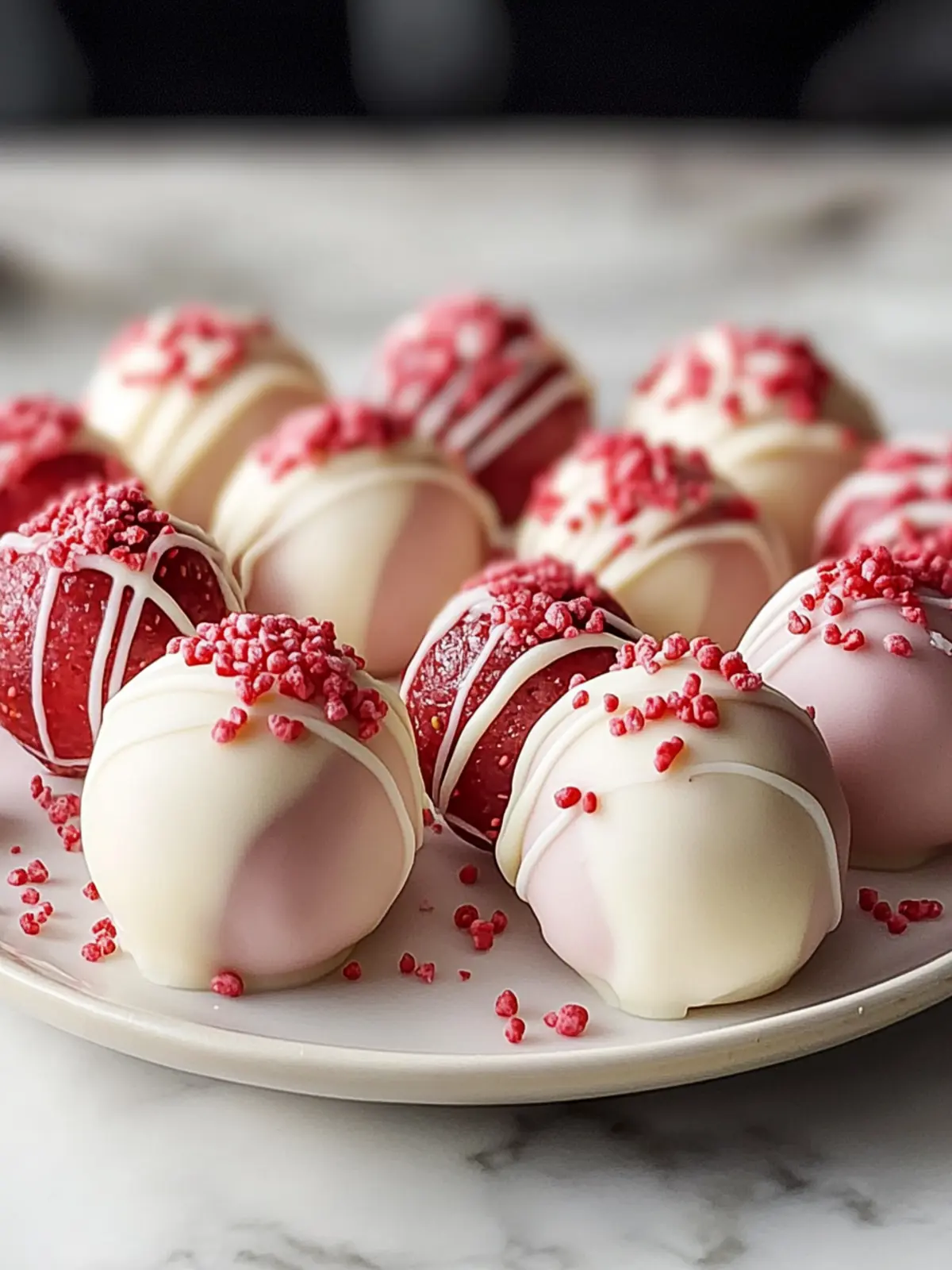 Strawberry Cheesecake Truffle Balls