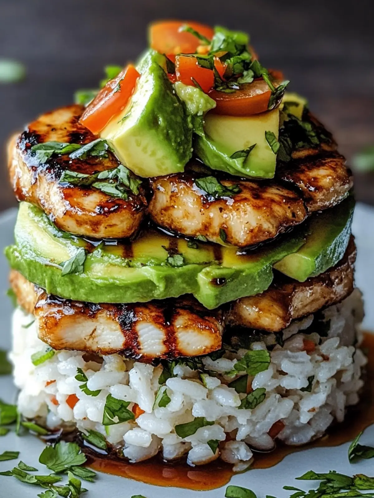 Tangy Honey Lime Chicken & Avocado Rice Stack to Delight You 3 Tangy Honey Lime Chicken & Avocado Rice Stack That Delights