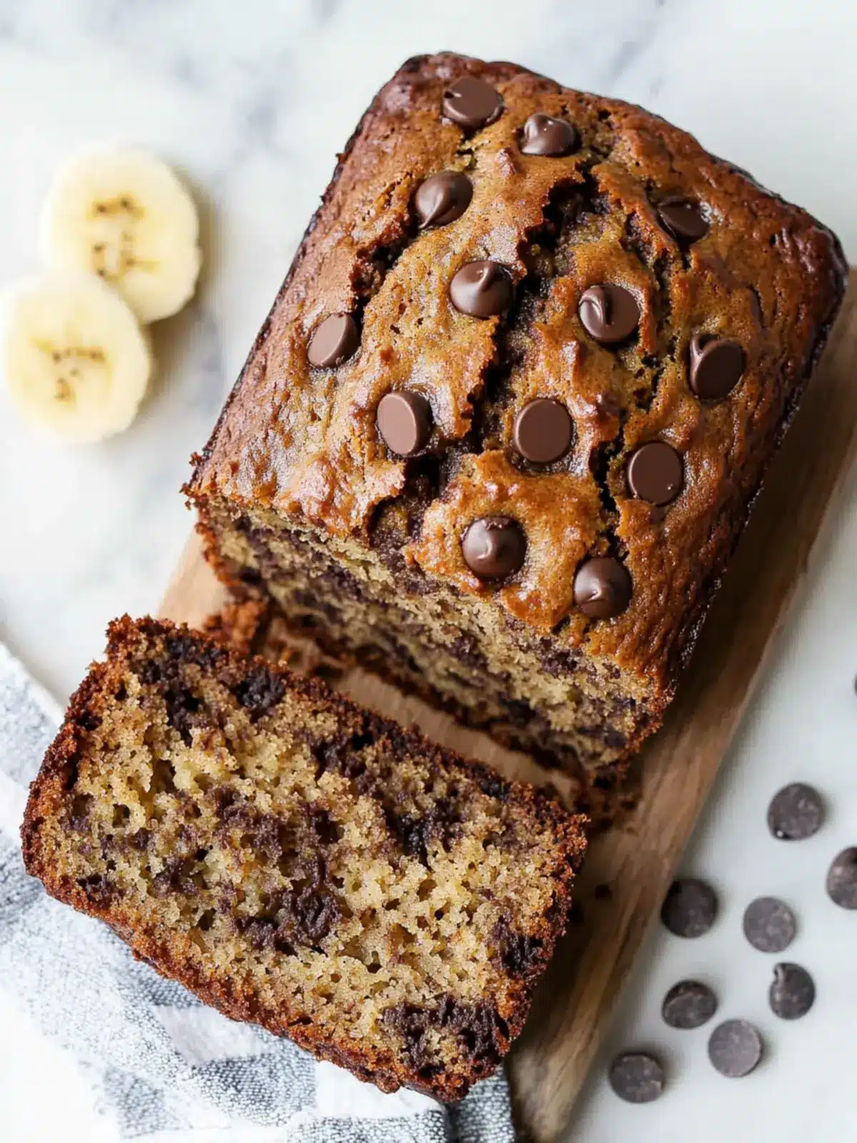 Easy Chocolate Chip Banana Bread