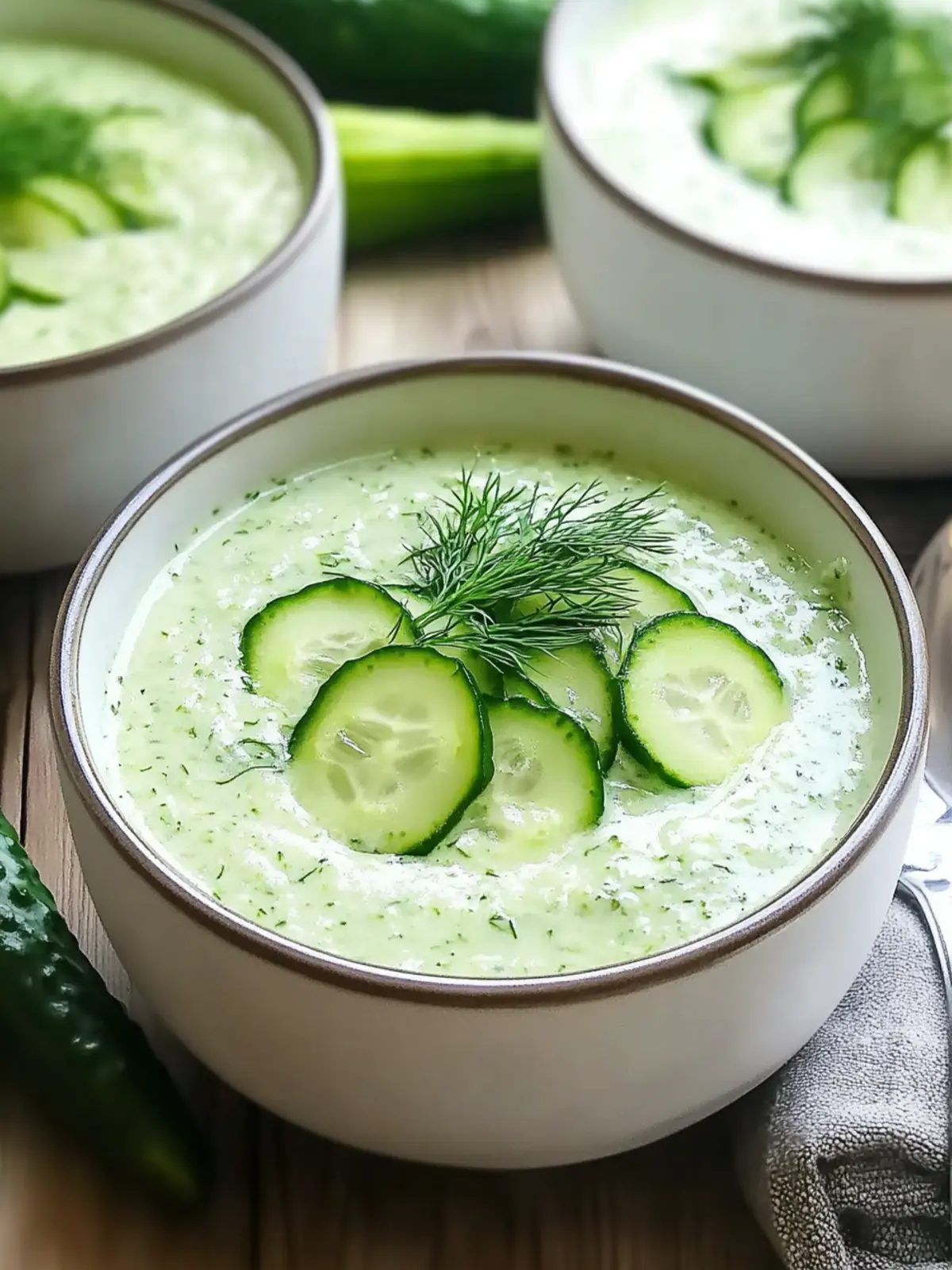 Refreshing Cold Cucumber Soup with Yogurt and Dill Delight 4 Cold Cucumber Soup with Yogurt and Dill