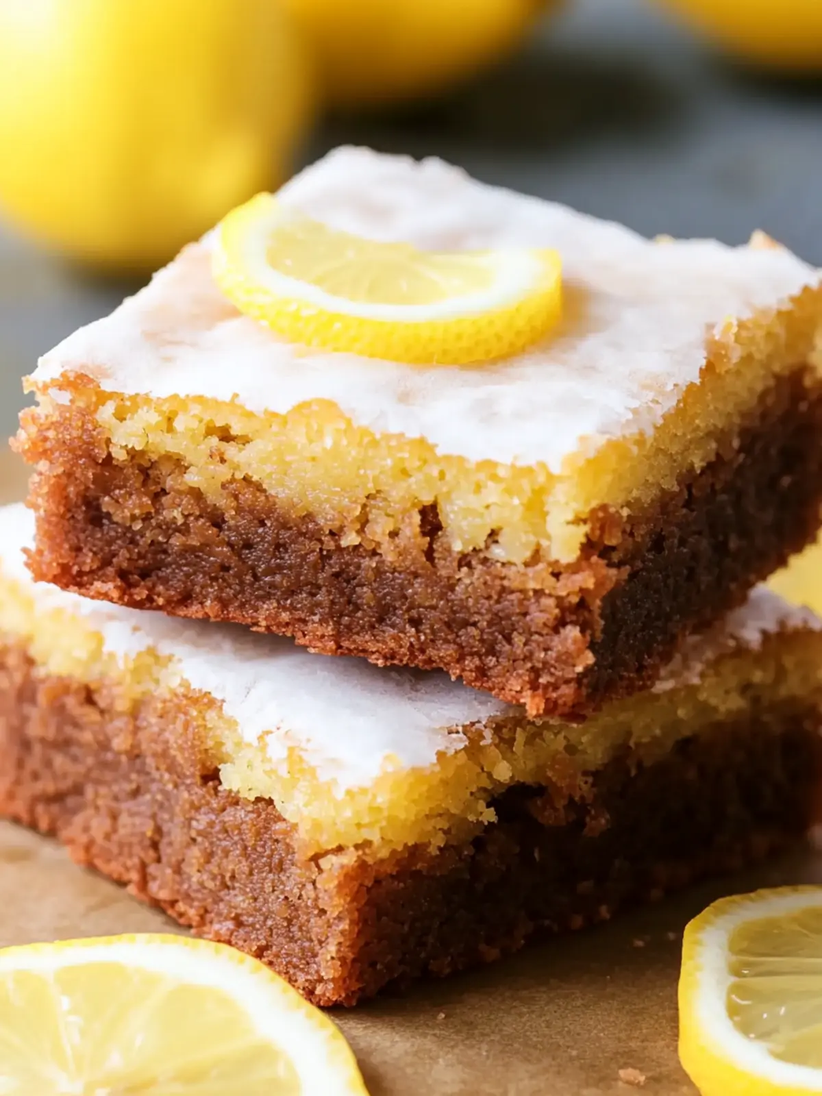 Easy Lemon Brownies Recipe