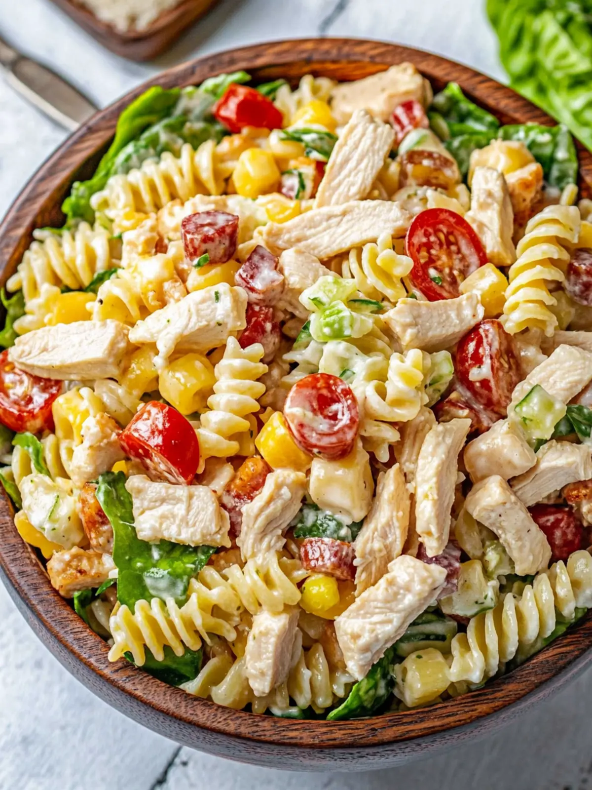 Chicken Club Pasta Salad: Fresh & Flavorful for Summer Fun 3 Chicken Club Pasta Salad