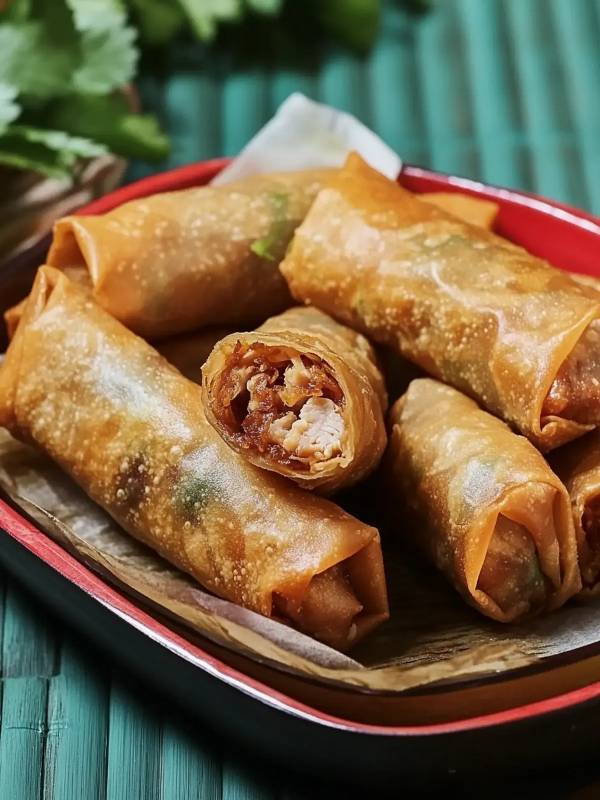 Irresistible Chicken and Garlic Spring Rolls (Lumpia) Recipe 3 Chicken and Garlic Spring Rolls (Lumpia)