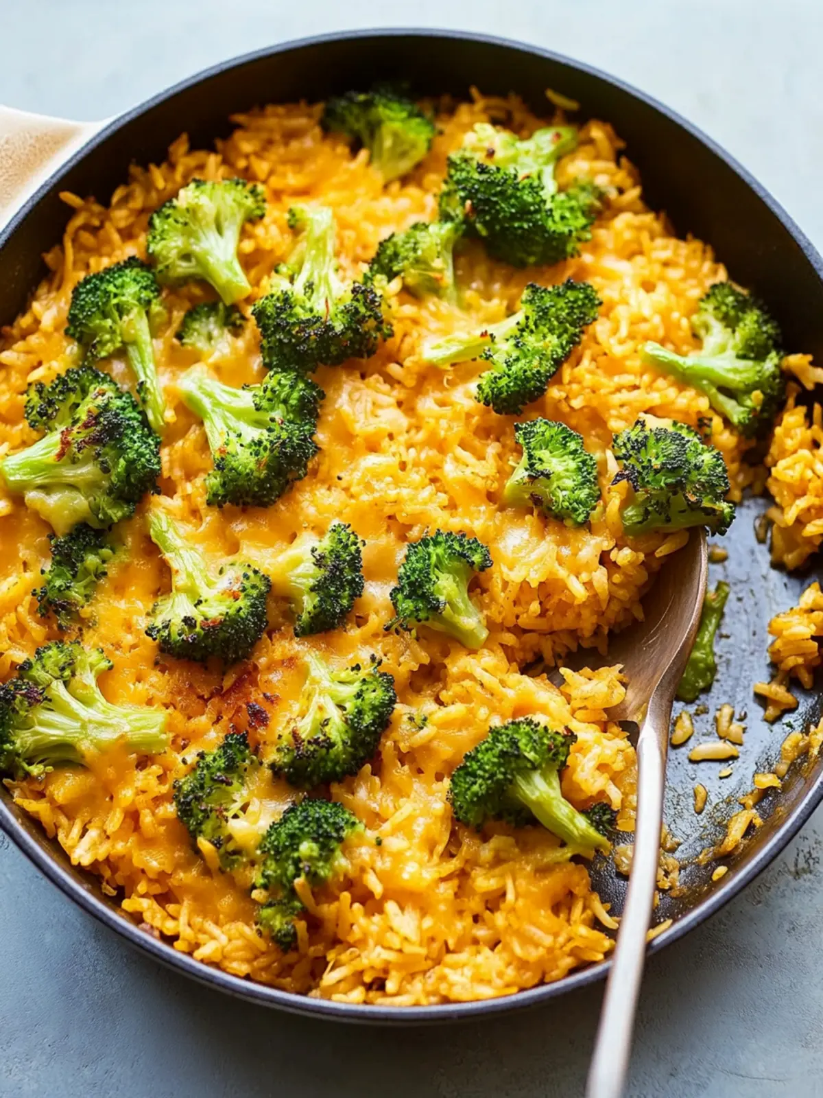 Skillet Broccoli-Cheddar Rice: Comfort Food Done Right 4 Skillet Broccoli-Cheddar Rice