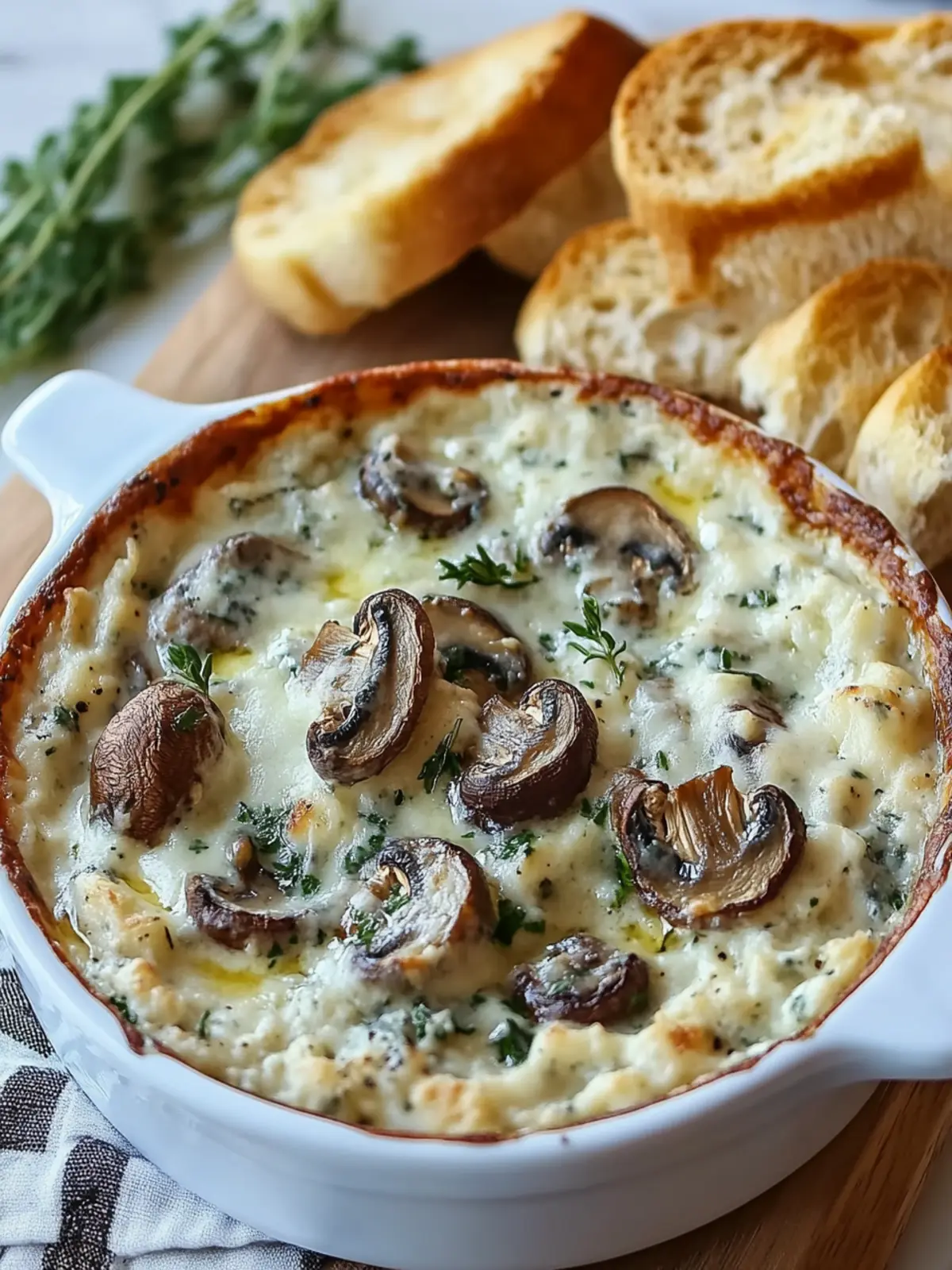 Stuffed Mushroom Dip