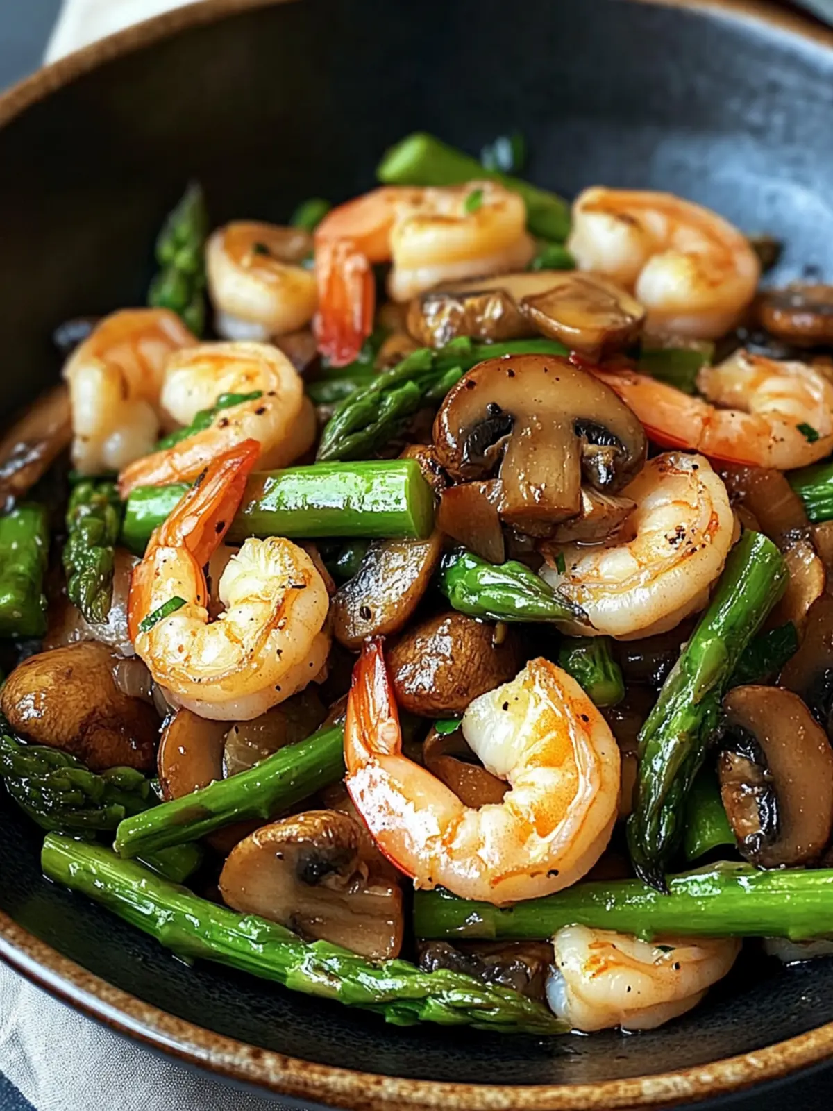 Shrimp and Asparagus Stir-Fry with Mushrooms: A Quick Recipe