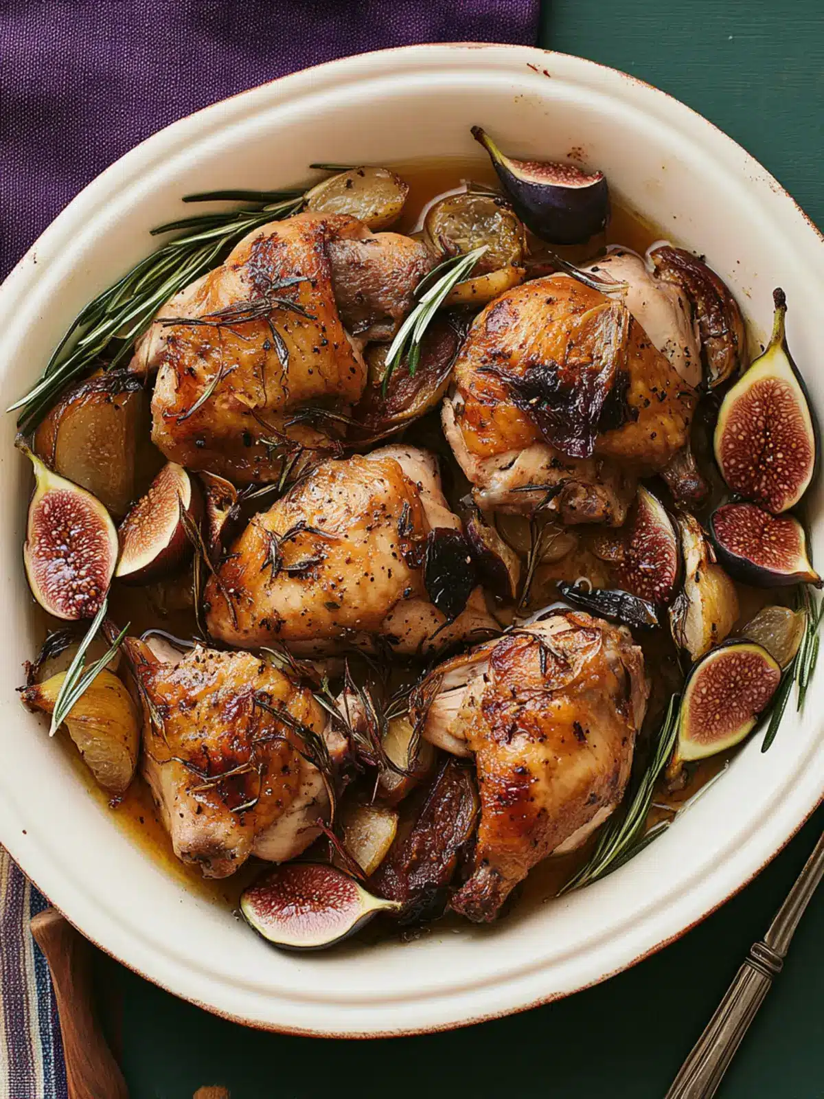 Vinegar Chicken With Figs