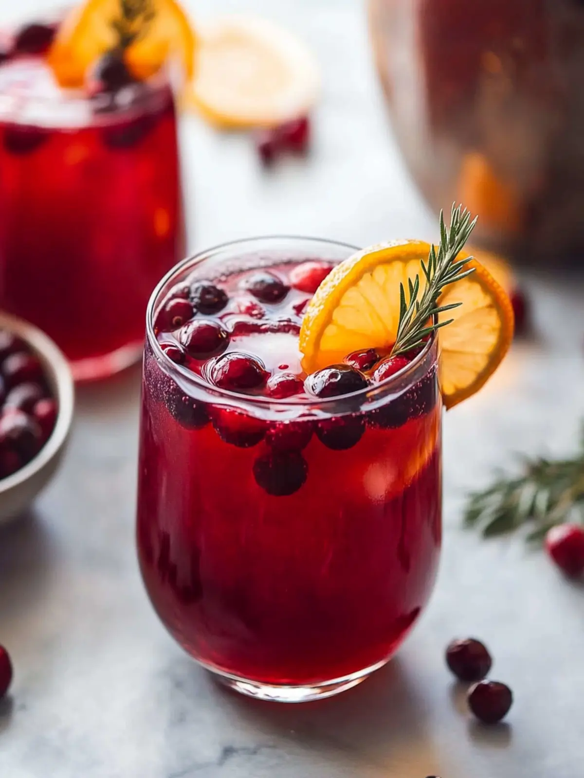 Non-Alcoholic Cranberry Valentine’s punch recipes