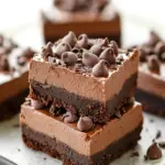 Death-By-Chocolate No Bake Cheesecake Bars