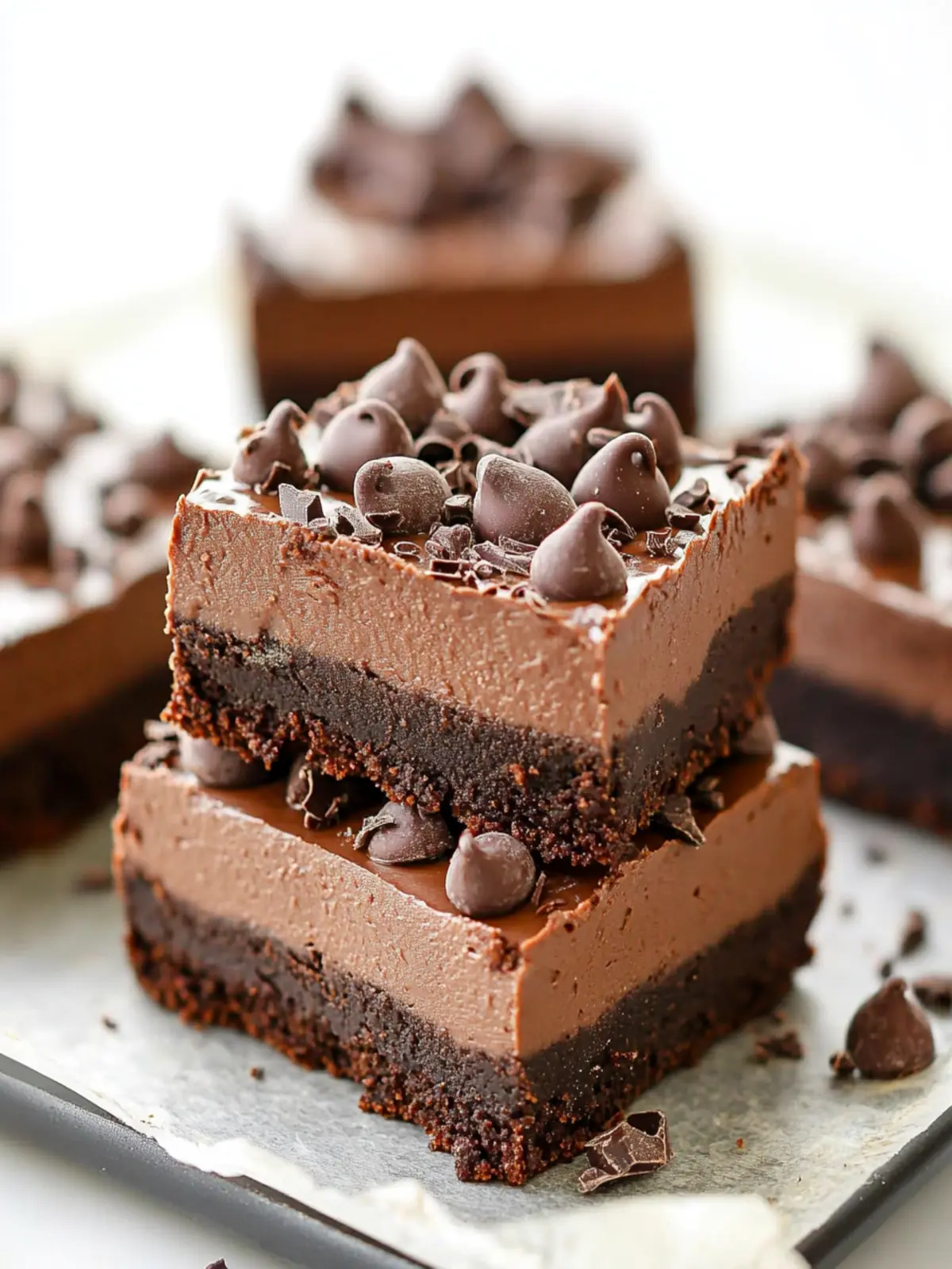 Decadent Death-By-Chocolate No-Bake Cheesecake Bars to Savor 5 Death-By-Chocolate No Bake Cheesecake Bars