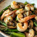 Shrimp and Asparagus Stir-Fry with Mushrooms: A Quick Recipe