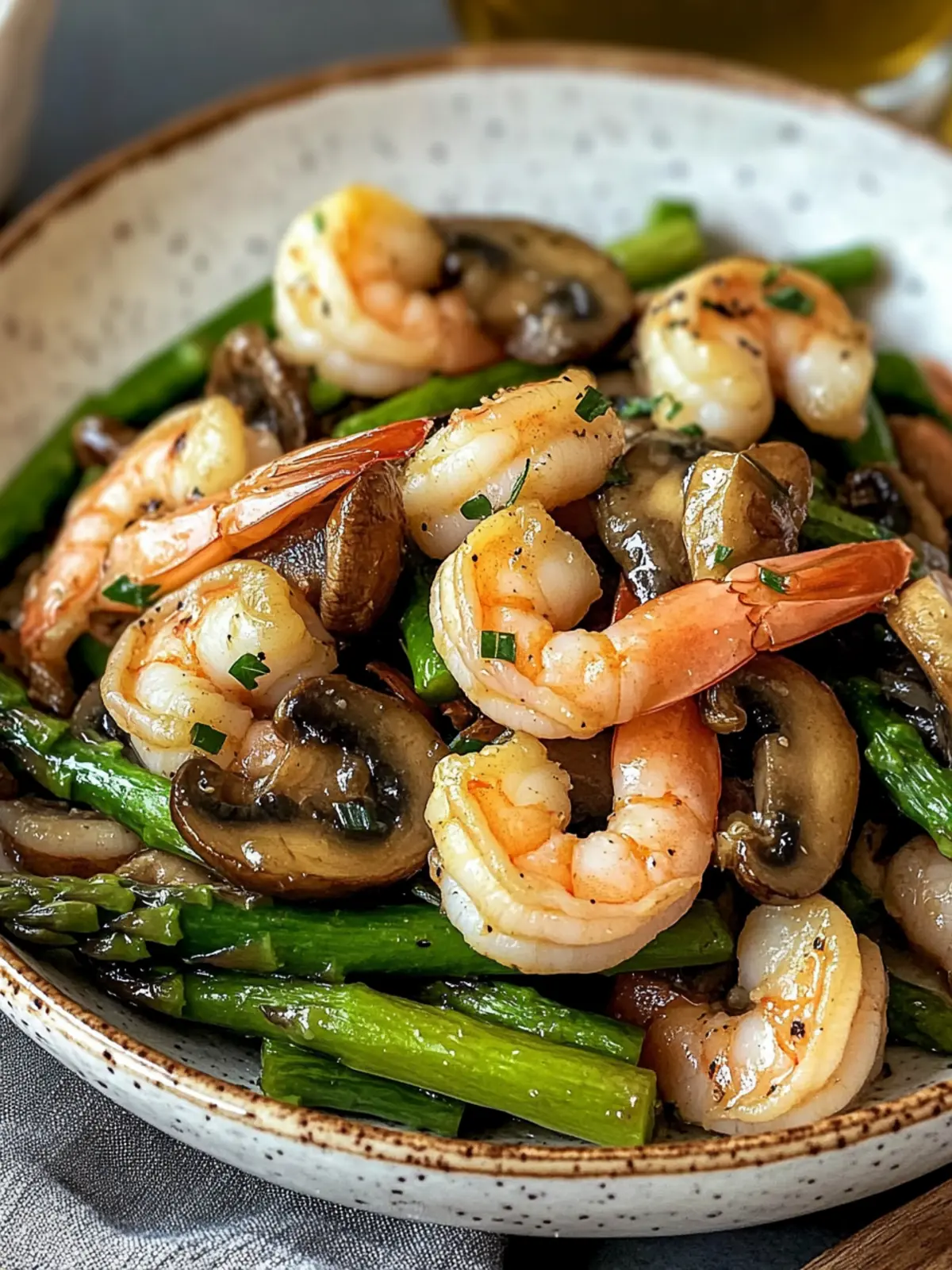 Shrimp and Asparagus Stir-Fry with Mushrooms: A Quick Recipe