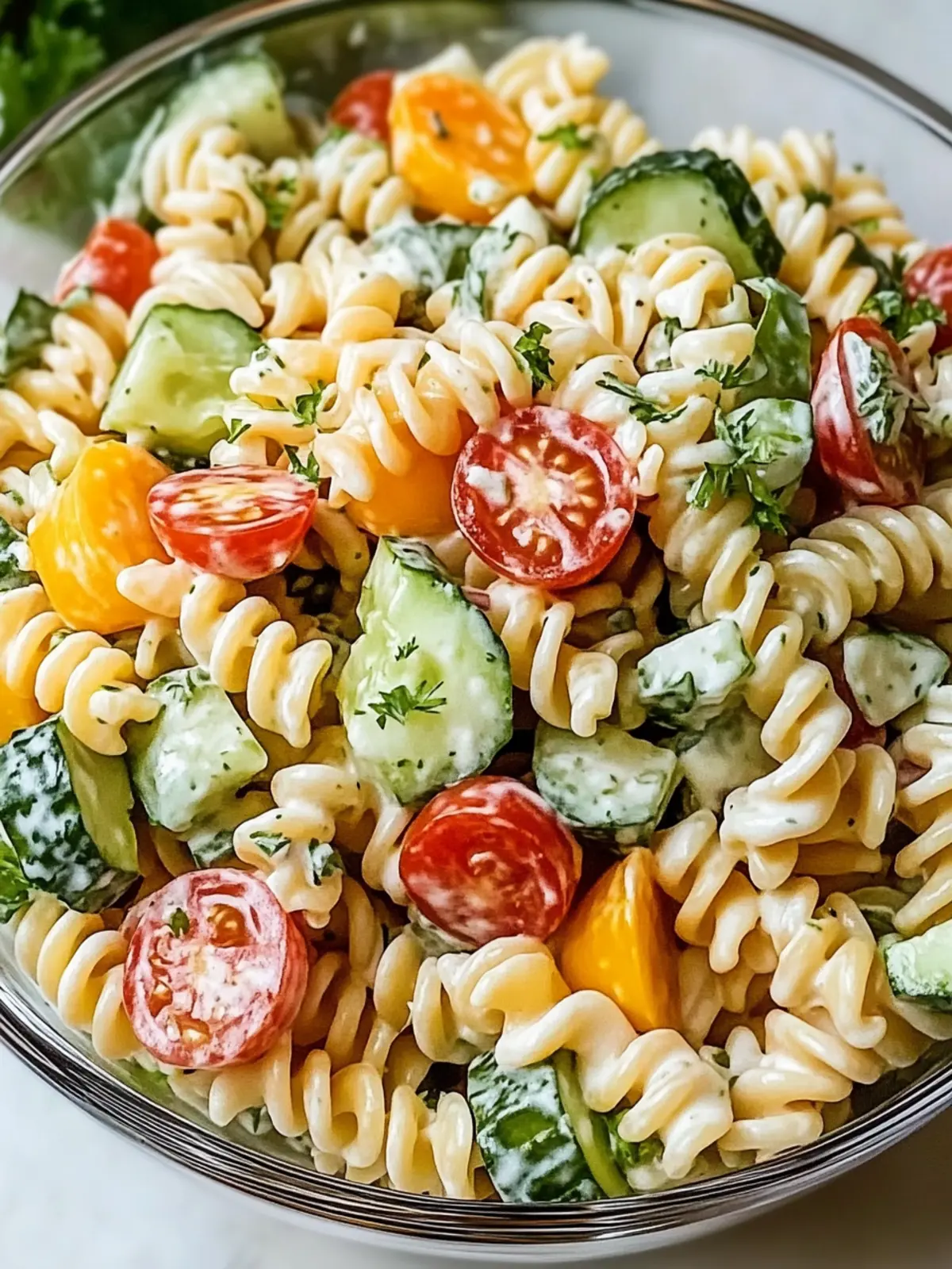 Fresh Ranch Pasta Salad