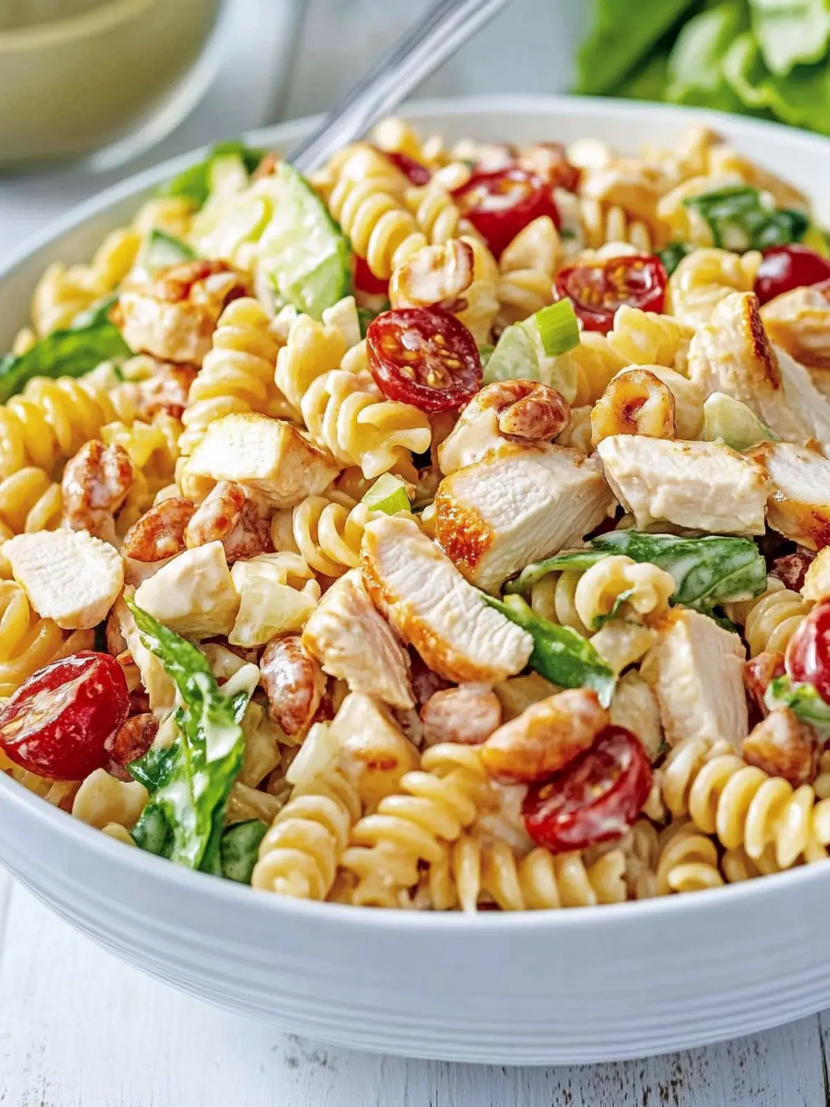 Chicken Club Pasta Salad: Fresh & Flavorful for Summer Fun 4 Chicken Club Pasta Salad
