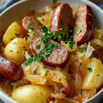 Crockpot Polish Sausage, Sauerkraut & Potatoes