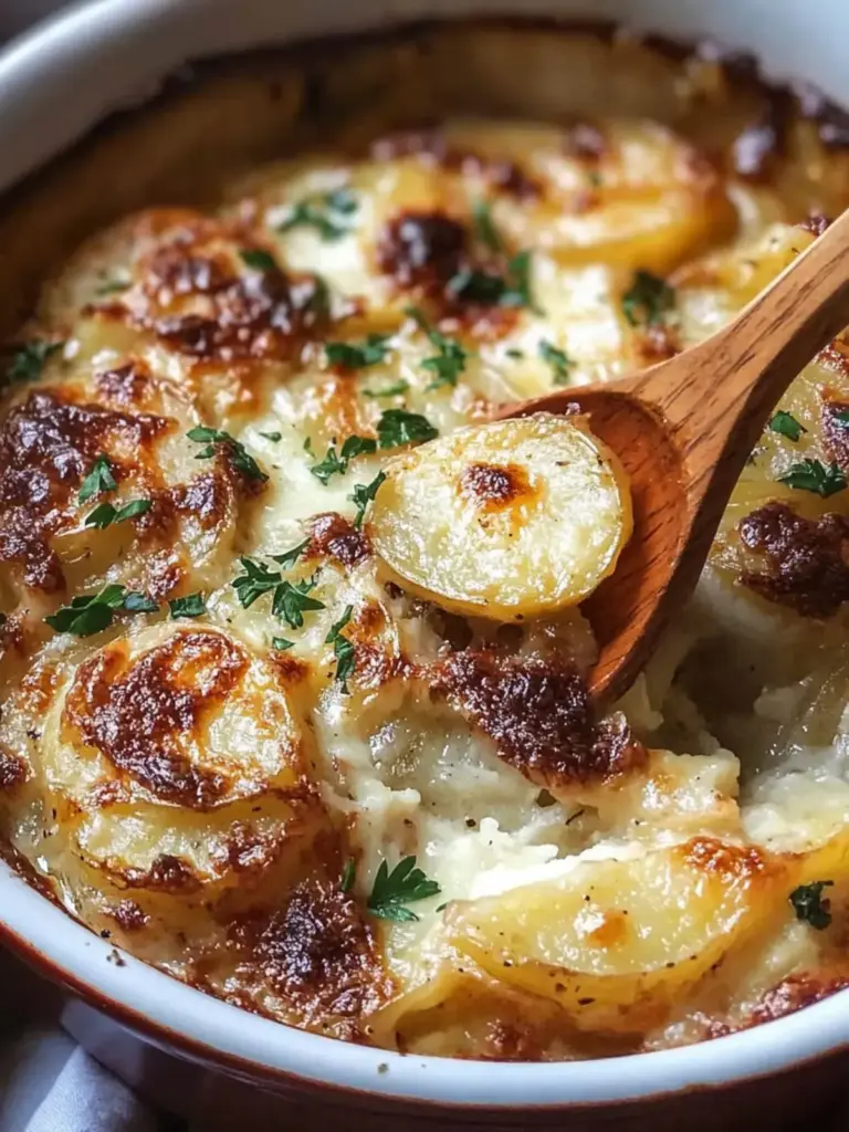 Easy French Onion Potato Bake