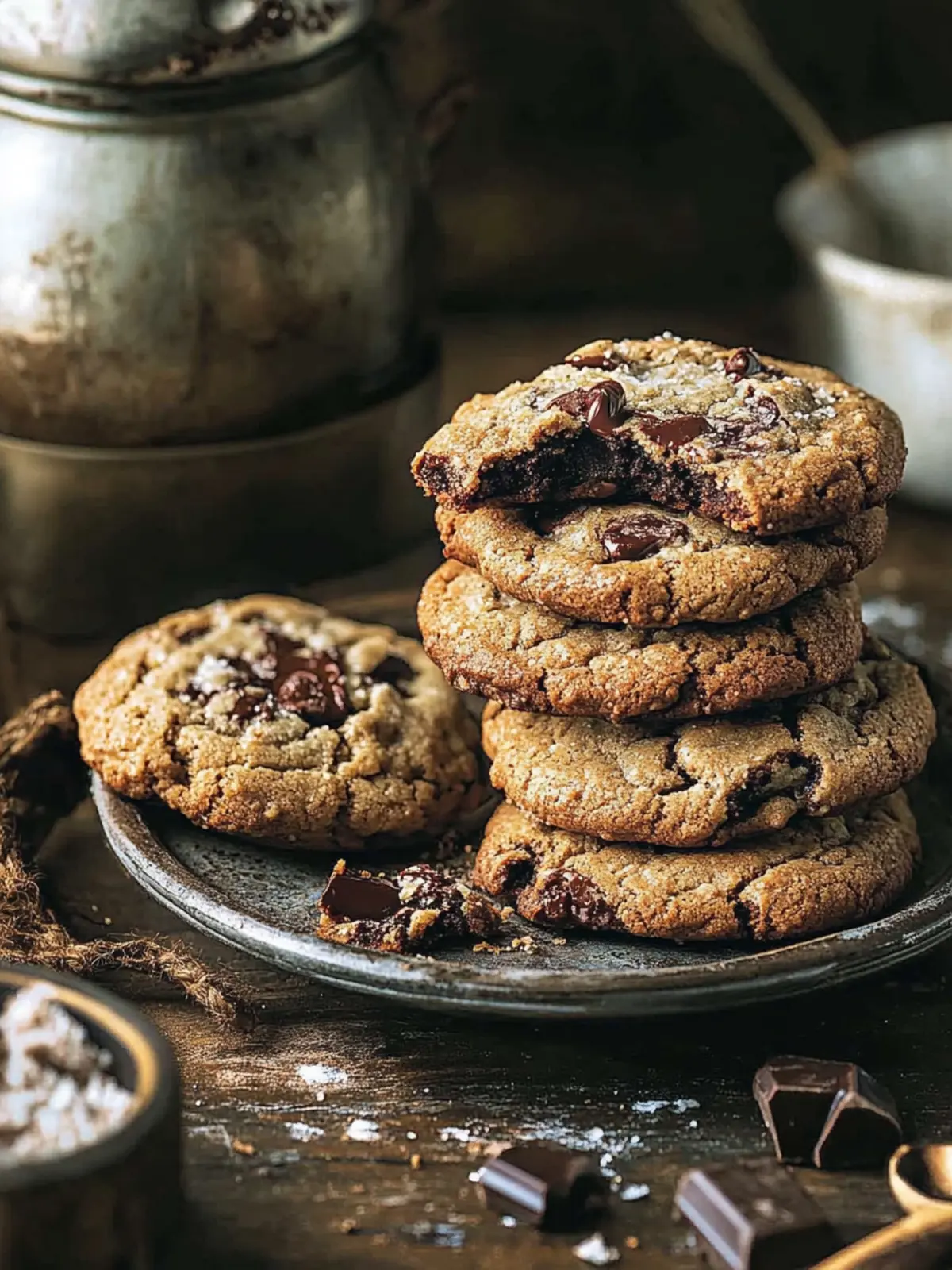 Large chocolate cookies