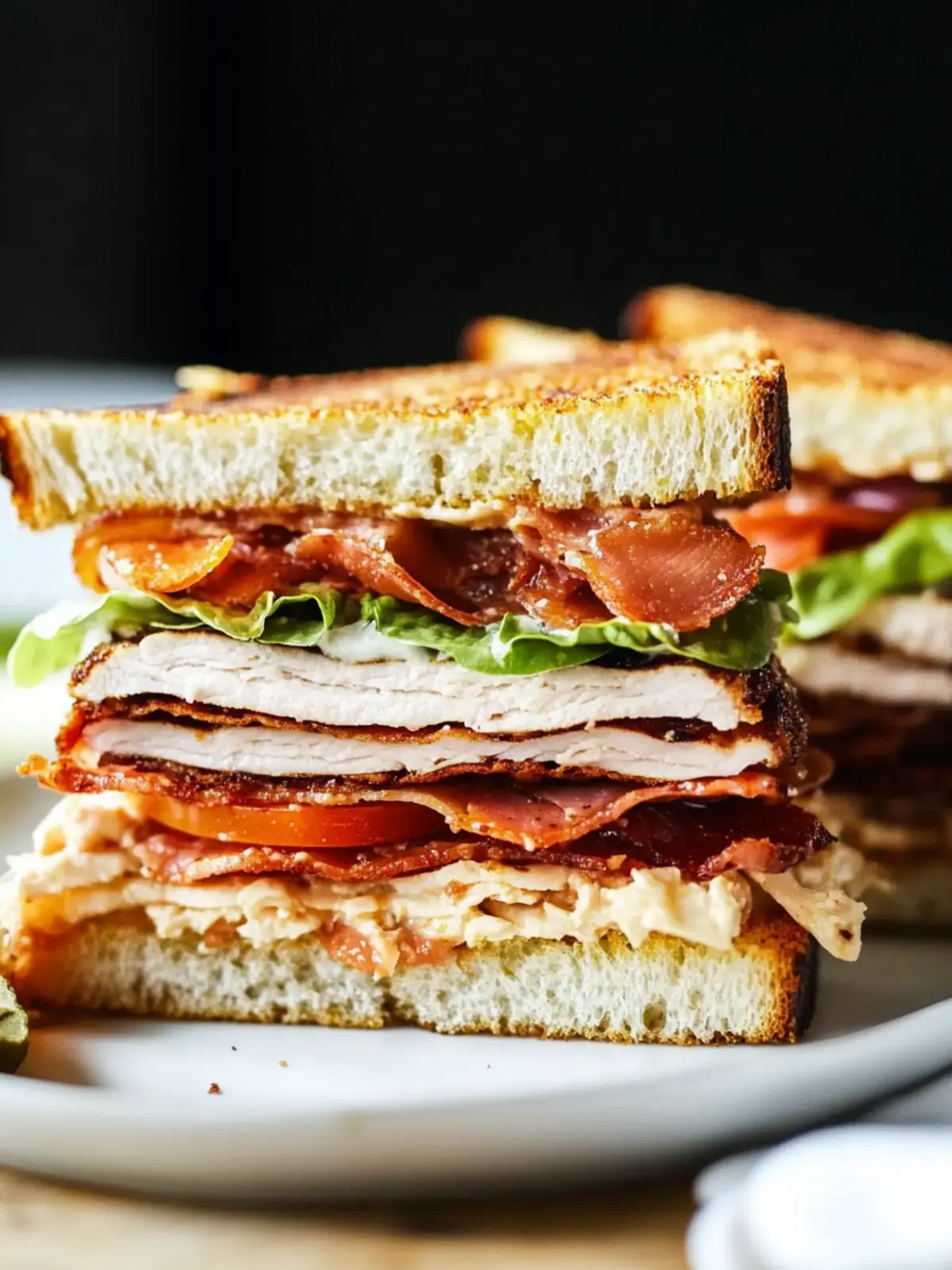 Savory Turkey Club Sandwich Reinvented for Healthy Eating 4 Turkey Club