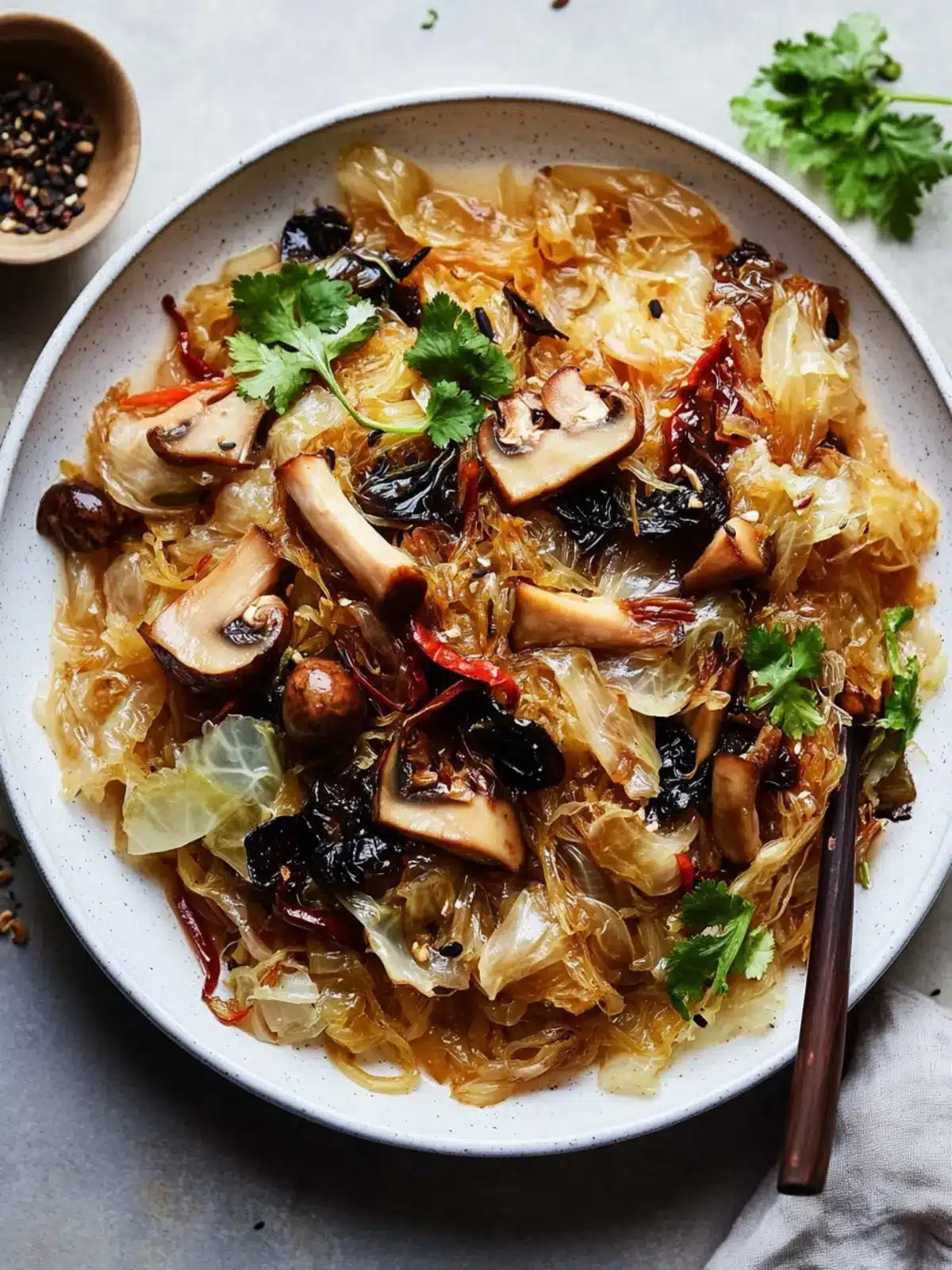 Delicious Chap Chye: Savory Braised Cabbage and Mushrooms 4 Chap Chye (Braised Cabbage and Mushrooms)