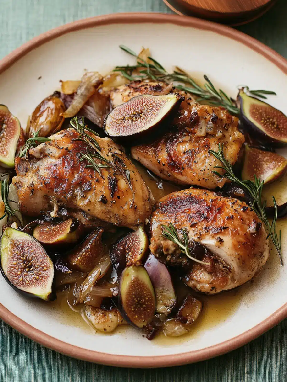 Vinegar Chicken With Figs
