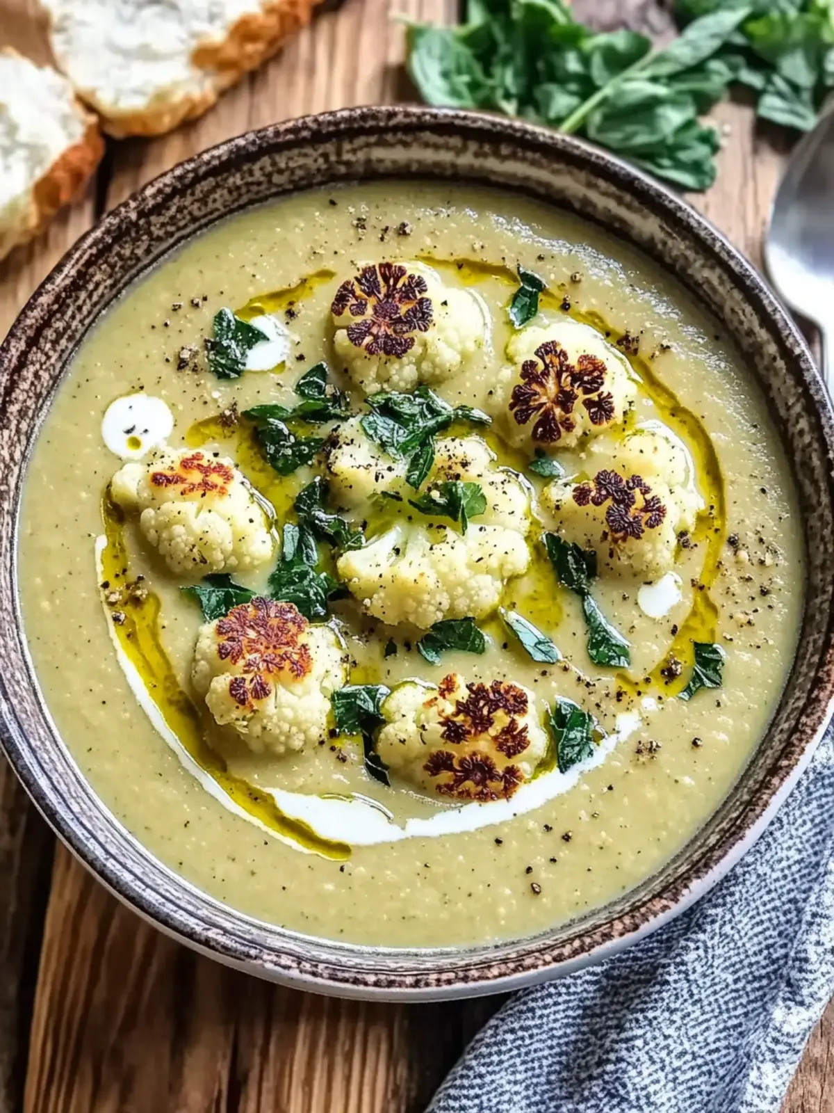 Mediterranean Cauliflower Soup Recipe with Fresh Herbs Magic 5 Mediterranean Cauliflower Soup Recipe with Herbs and Olive Oil