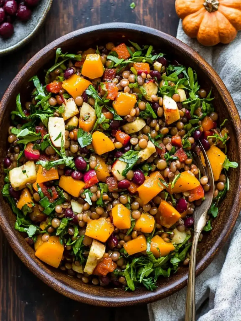Harvest Butternut Squash Lentil Salad