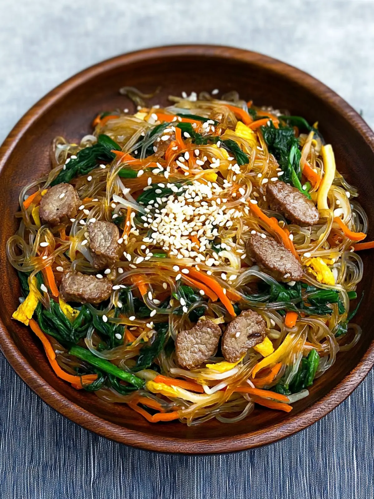 Japchae (Korean Glass Noodles)- Longevity noodles recipe for Lunar New Year