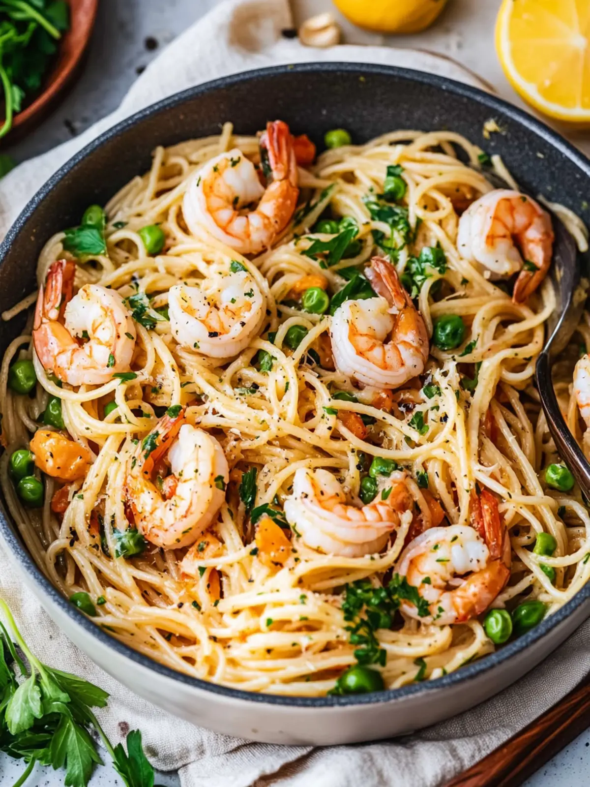 Garlic Shrimp Pasta