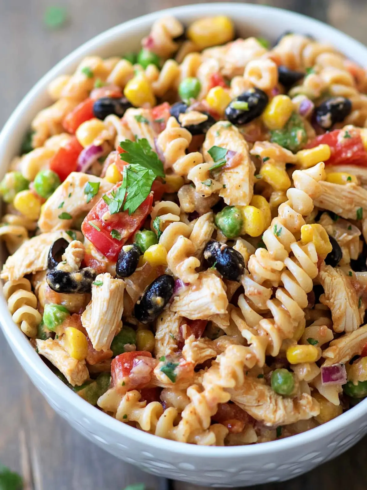 Southwest Chicken Pasta Salad