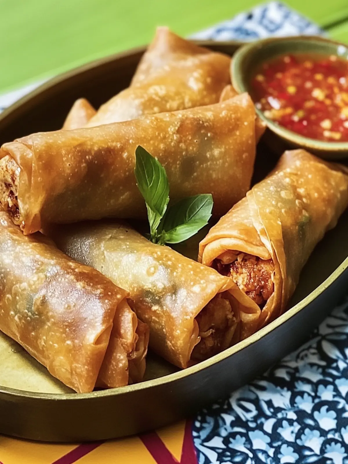 Irresistible Chicken and Garlic Spring Rolls (Lumpia) Recipe 4 Chicken and Garlic Spring Rolls (Lumpia)