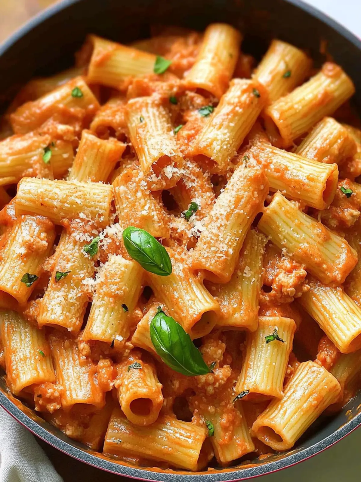 Creamy Tomato Rigatoni Pasta: Quick Comfort for Busy Nights 3 Creamy Tomato Rigatoni Pasta