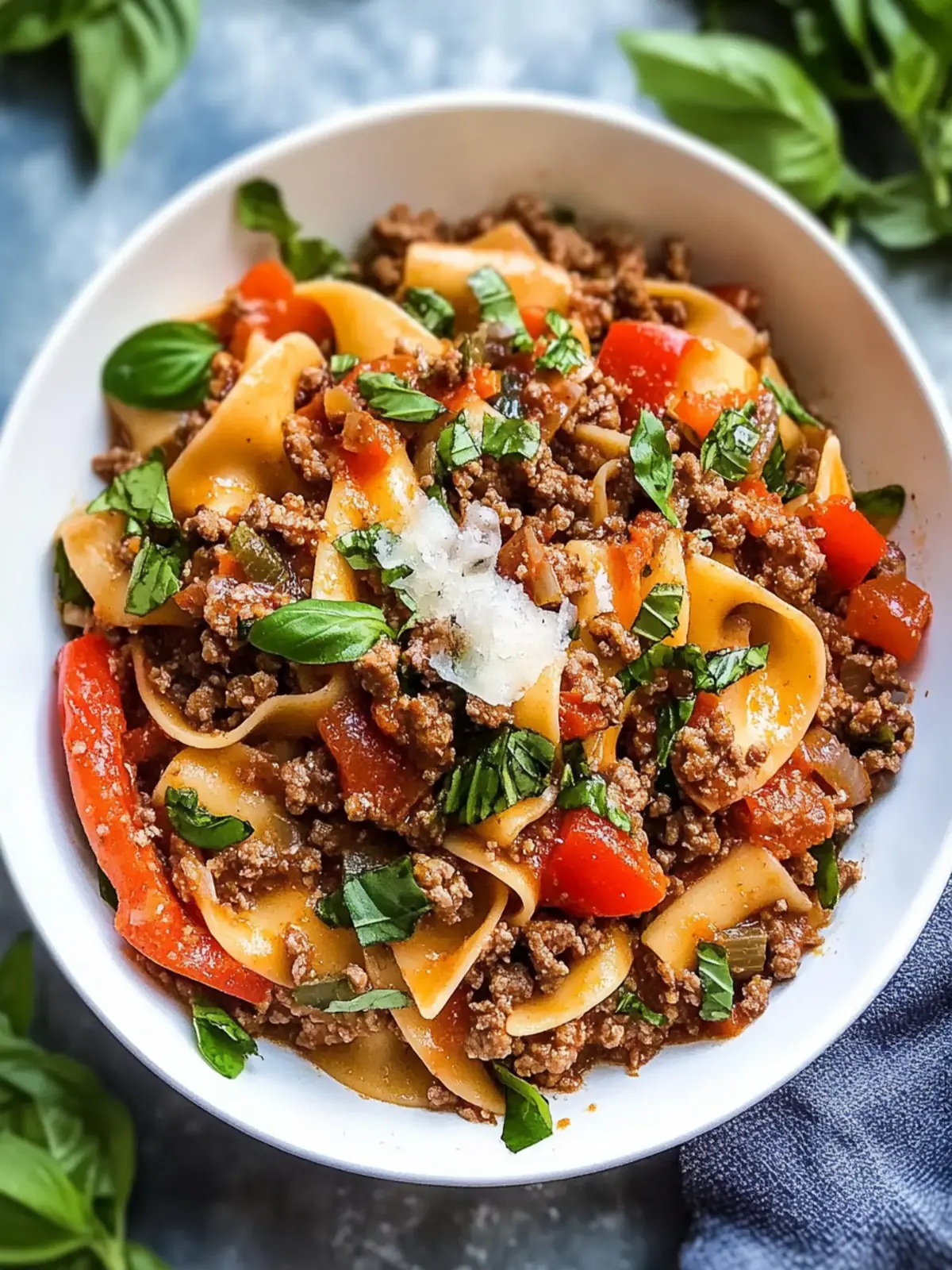 One Pot Ground Beef Pasta