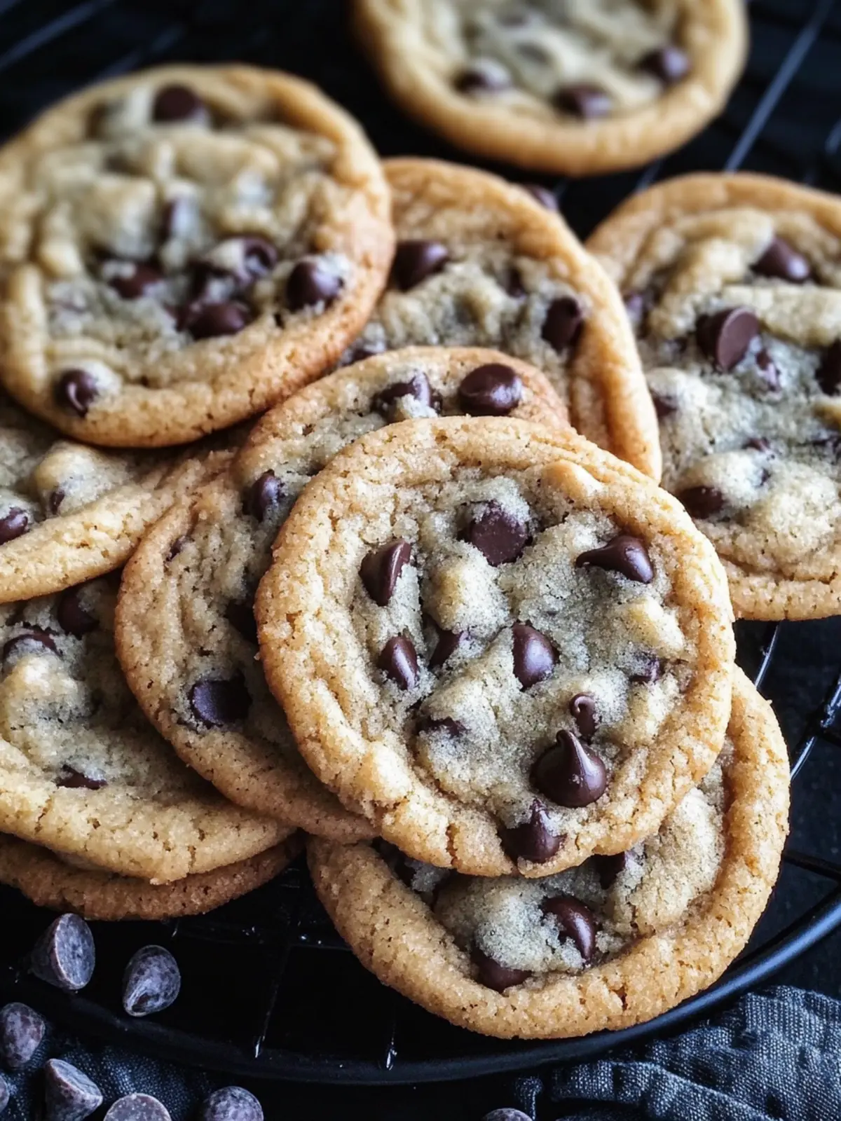 Thin & Chewy Chocolate Chip Cookies