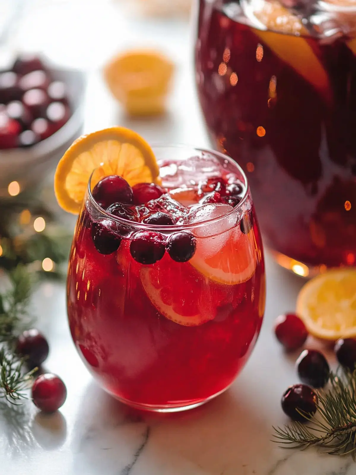 Non-Alcoholic Cranberry Valentine’s punch recipes