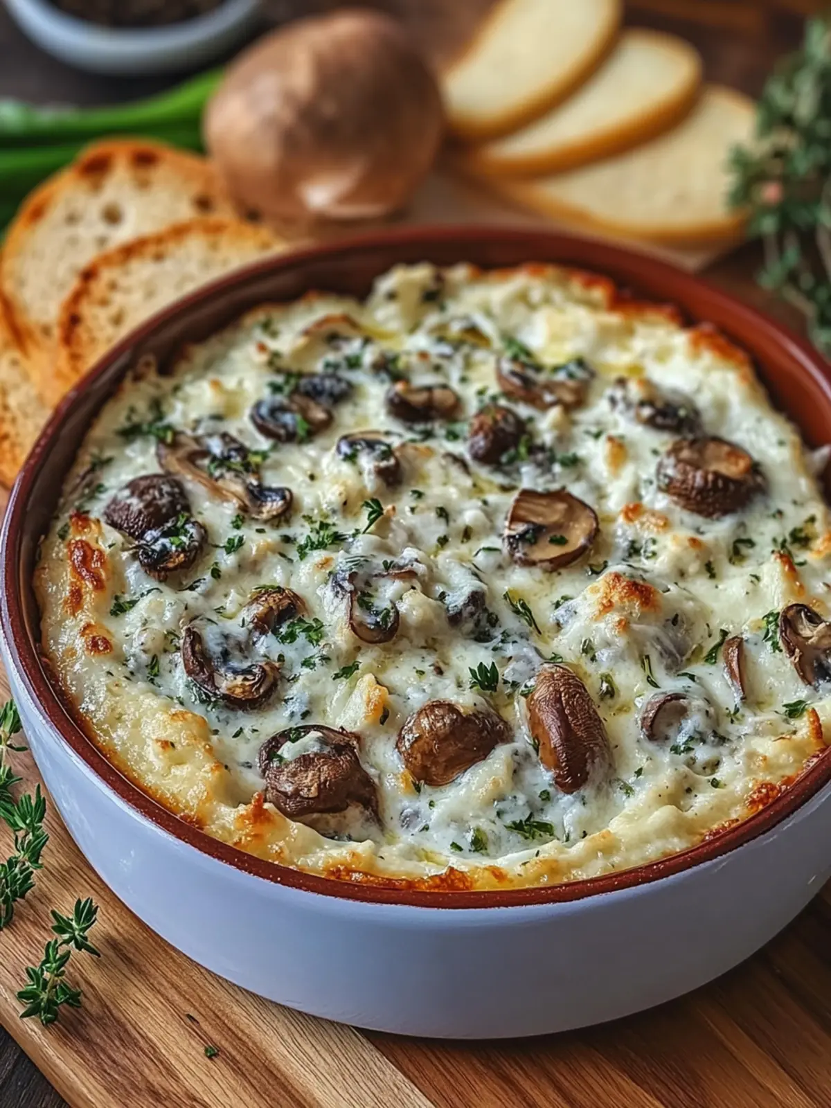 Stuffed Mushroom Dip