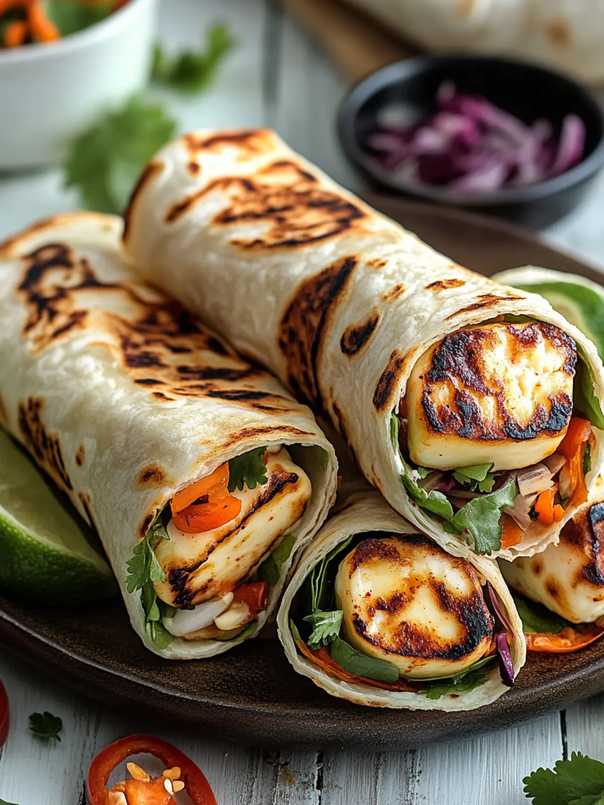 Sweet Chili Halloumi Wraps Perfect for Quick Lunches 5 Sweet Chili Halloumi Wraps