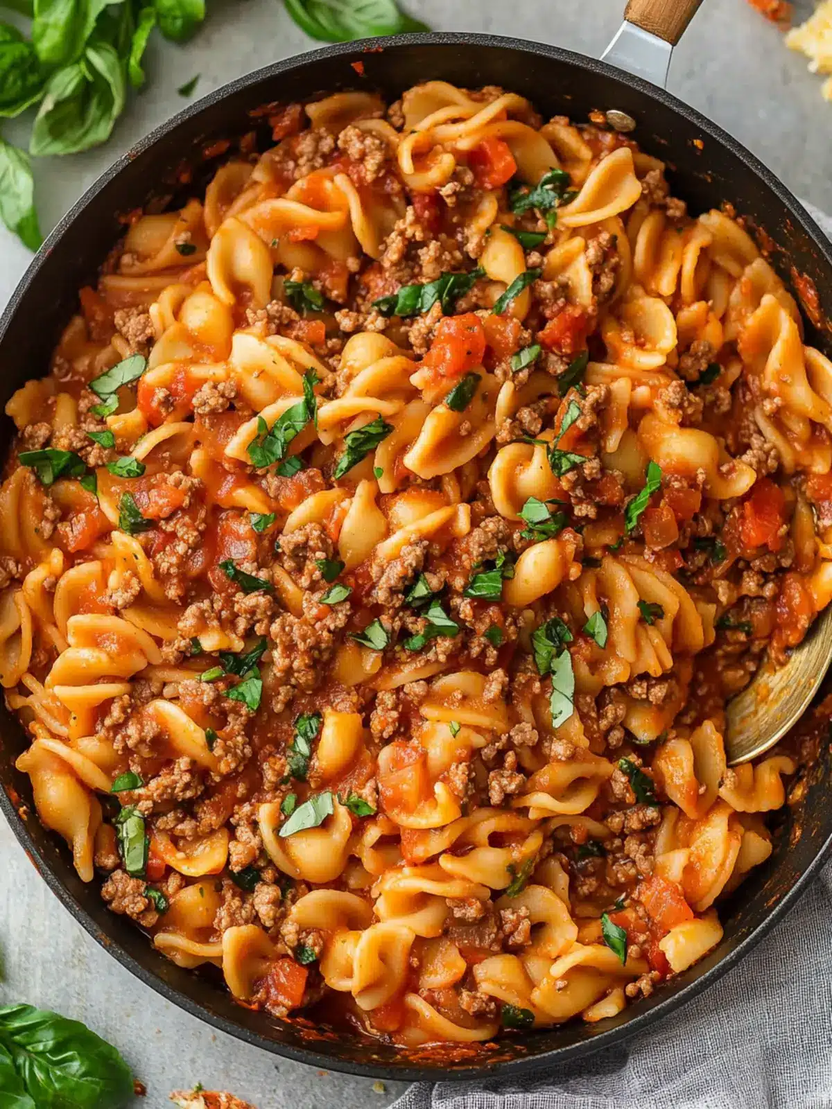Delicious Ground Beef Pasta Skillet Ready in 30 Minutes 5 Ground Beef Pasta Skillet